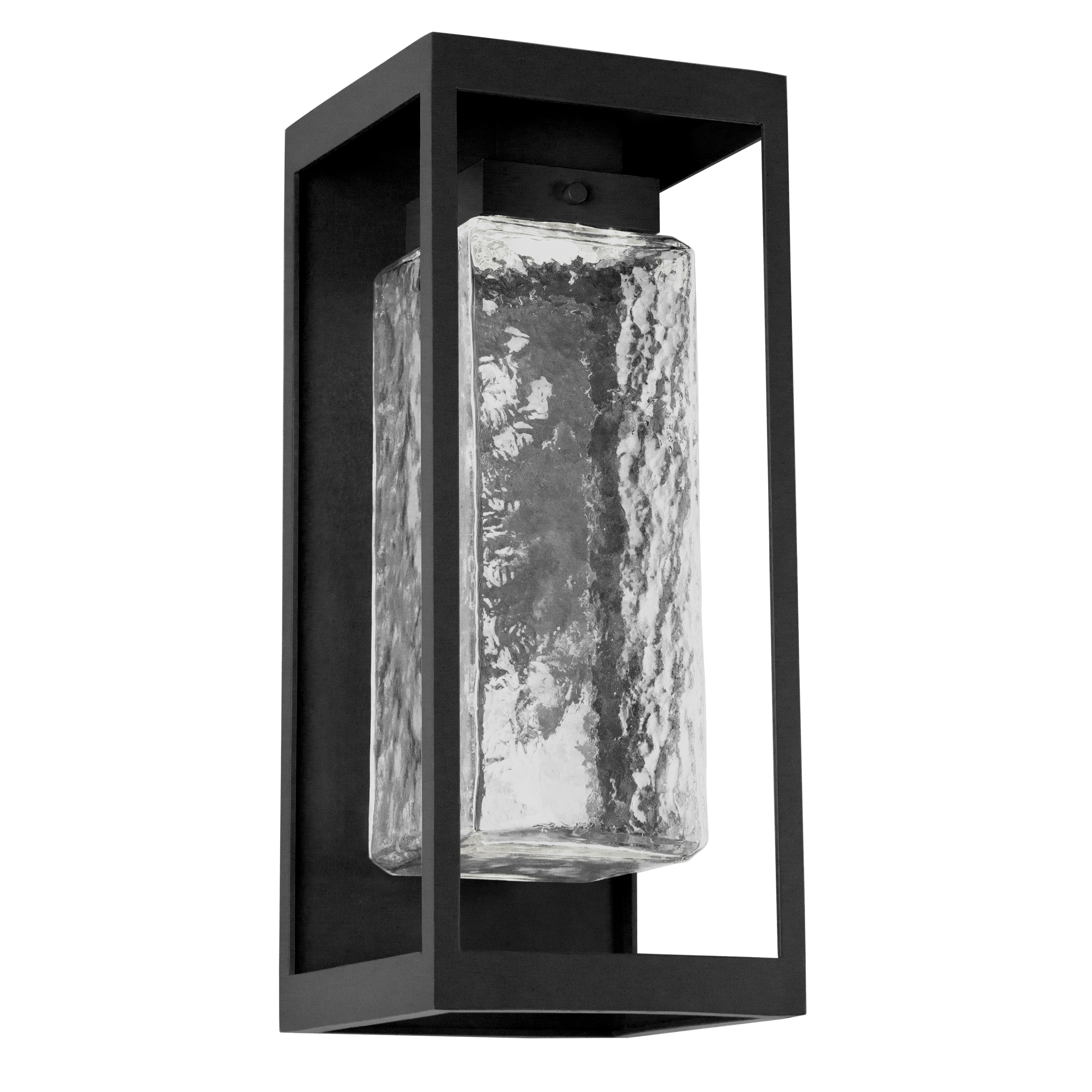 Glass outdoor sconce