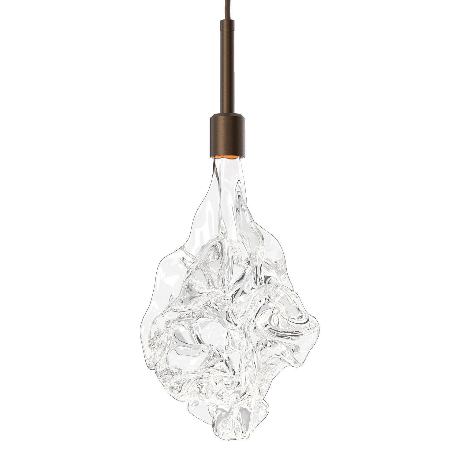 Hammerton Studio Blossom Pendant Light in Flat Bronze LAB0059-01-FB-BC