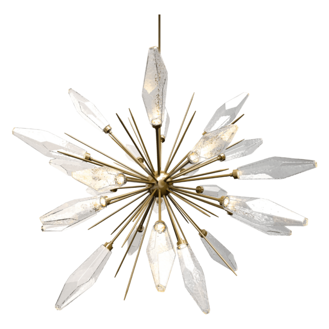 Rock Crystal Oval Starburst Chandelier 