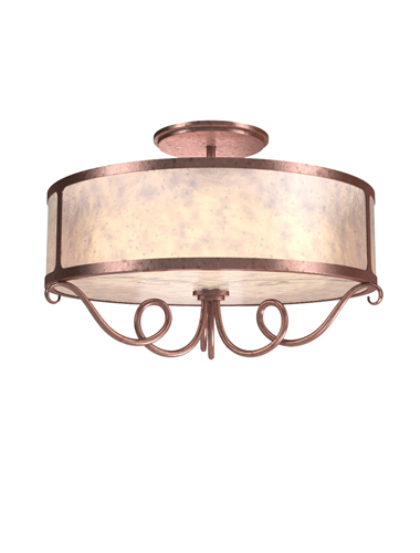 Whimsical drum style chandelier 