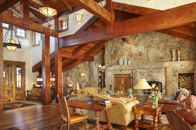Mountain Living Room with light