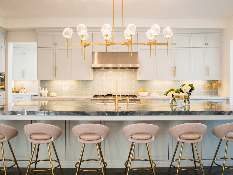 Kitchen island chandelier