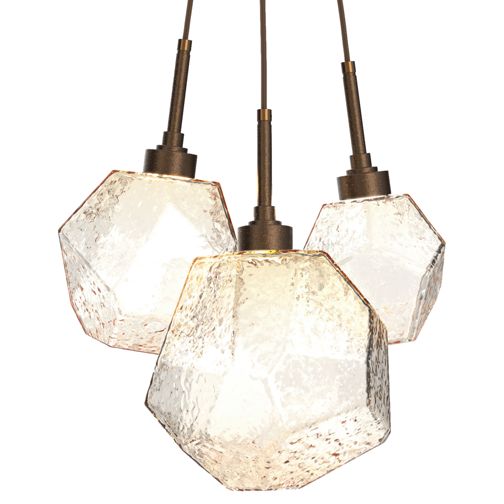 Hammerton Studio Gem Cluster 3 Pendant Light CHB0039-0E-FB-A