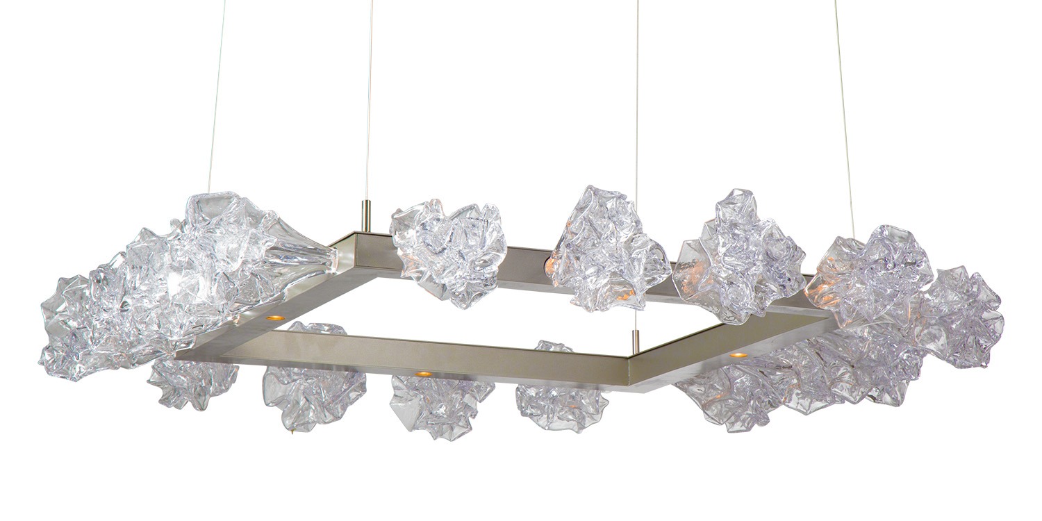 Custom Square Blossom Chandelier