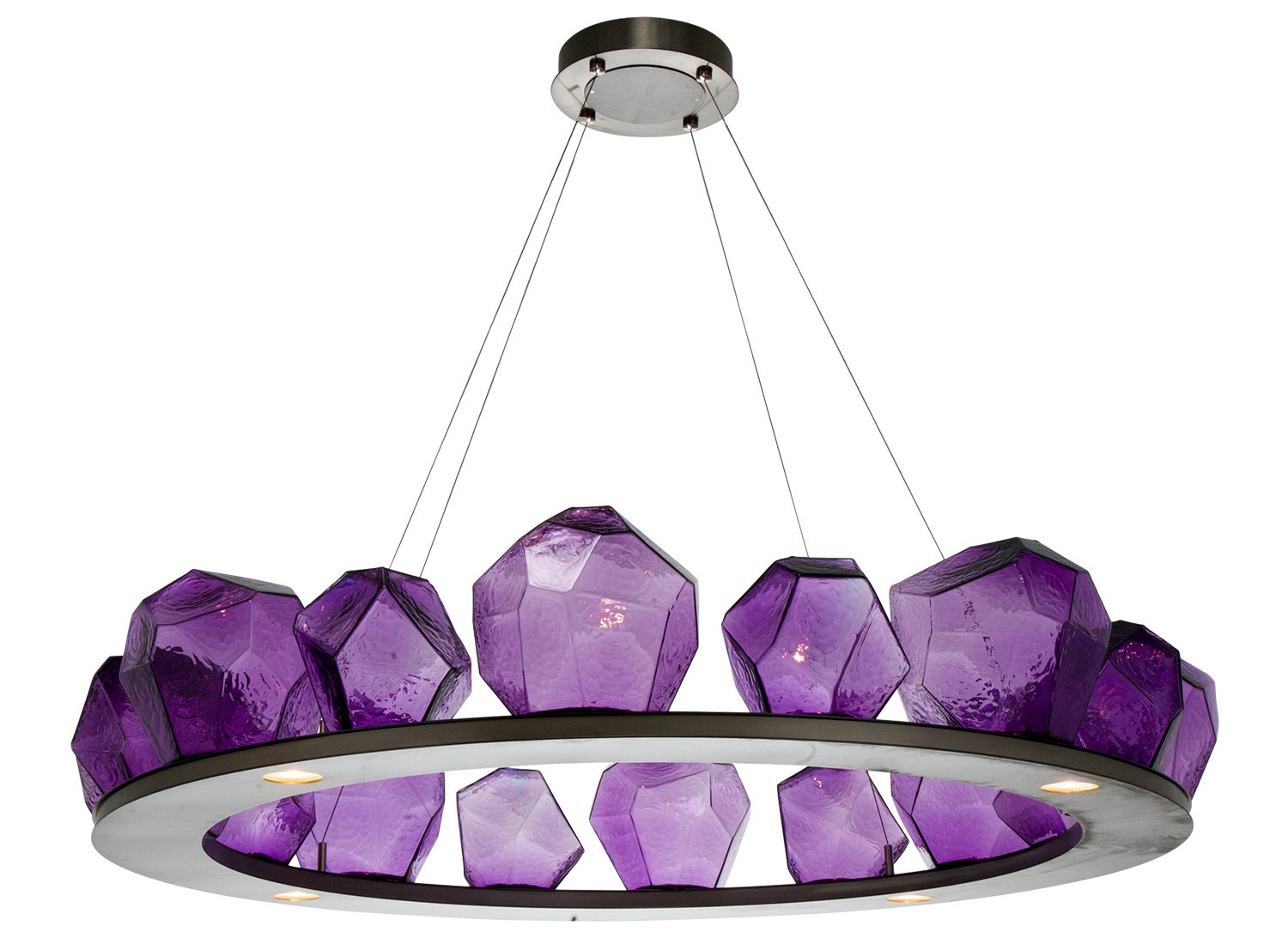 Custom Purple Gem Chandelier