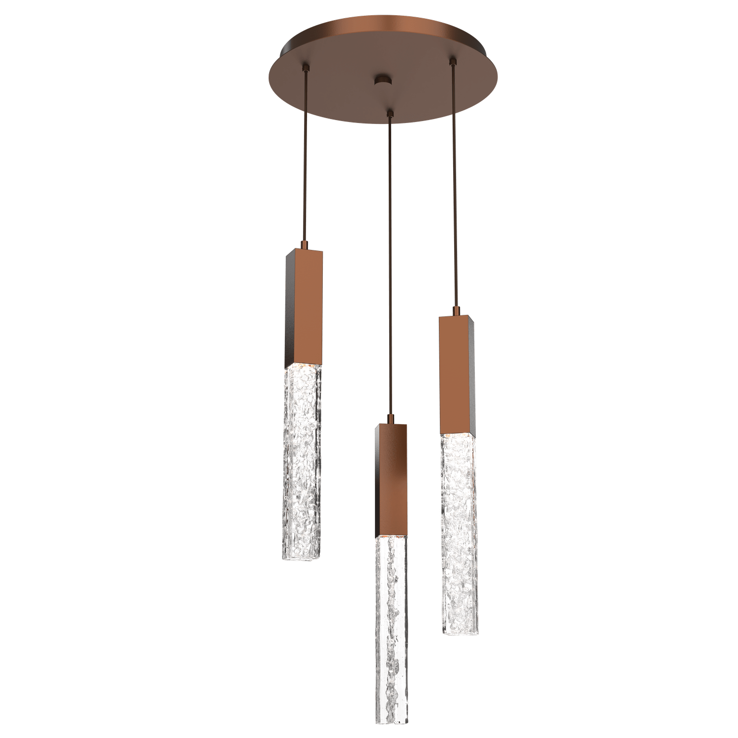 CHB0060-03-BB-GC-Hammerton-Studio-Axis-3-Light-Pendant-Chandelier-with-Burnished-Bronze-finish-and-clear-cast-glass-and-LED-lamping