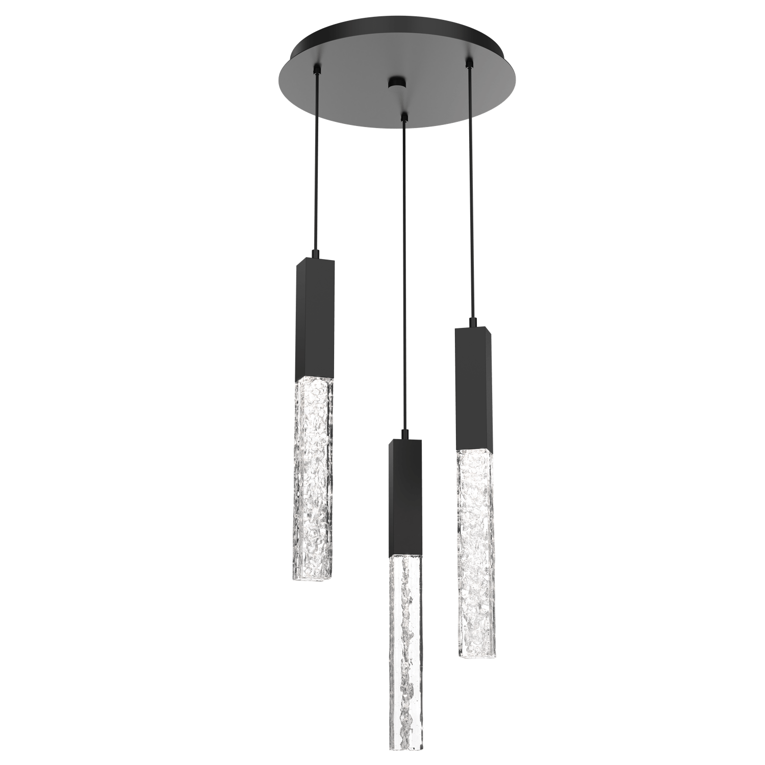 CHB0060-03-MB-GC-Hammerton-Studio-Axis-3-Light-Pendant-Chandelier-with-Matte-Black-finish-and-clear-cast-glass-and-LED-lamping