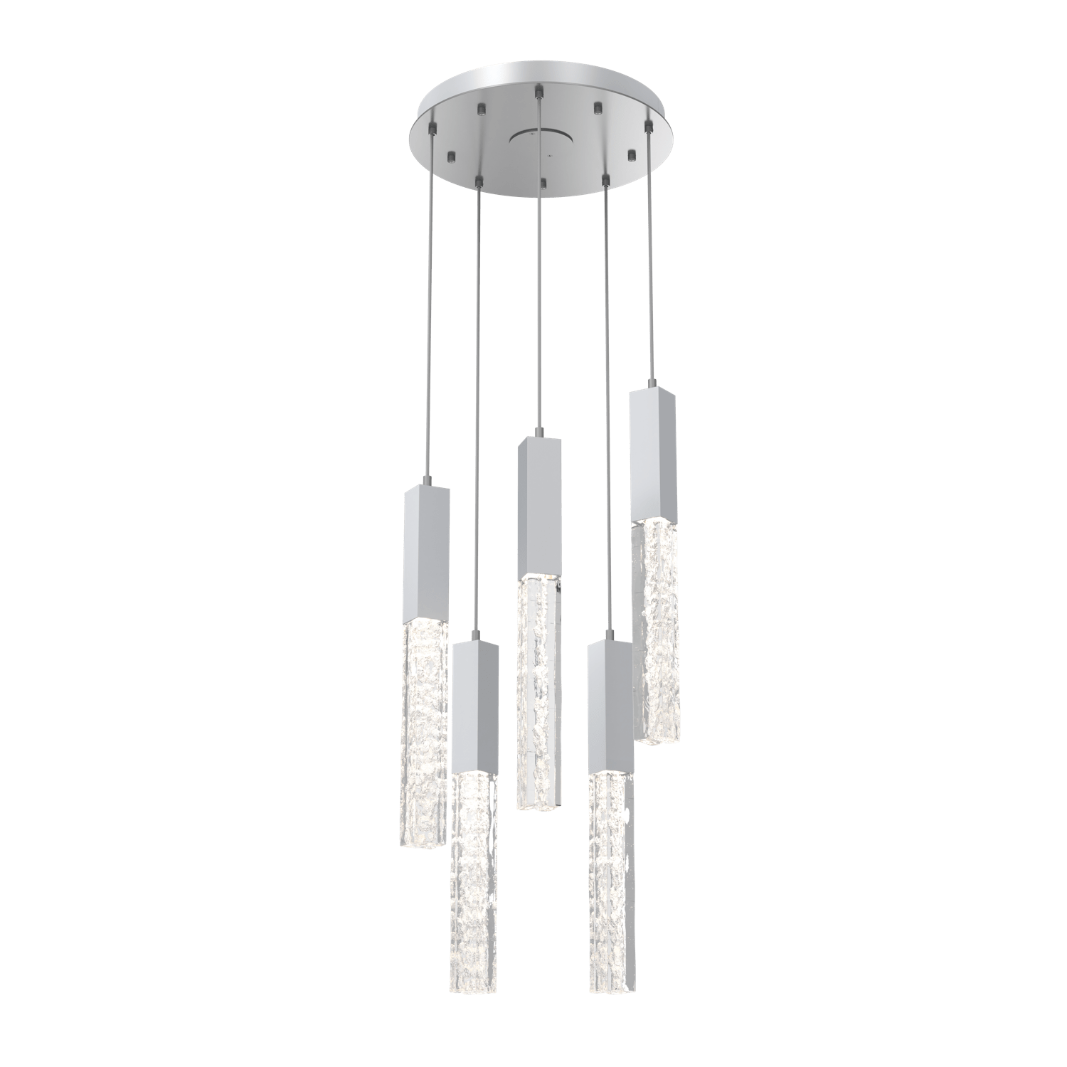 CHB0060-05-CS-GC-Hammerton-Studio-Axis-5-Light-Pendant-Chandelier-with-Classic-Silver-finish-and-clear-cast-glass-and-LED-lamping