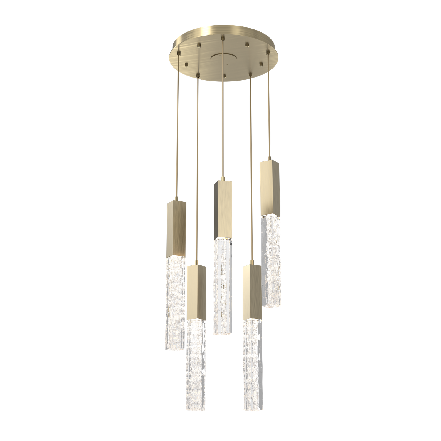 CHB0060-05-HB-GC-Hammerton-Studio-Axis-5-Light-Pendant-Chandelier-with-Heritage-Brass-finish-and-clear-cast-glass-and-LED-lamping