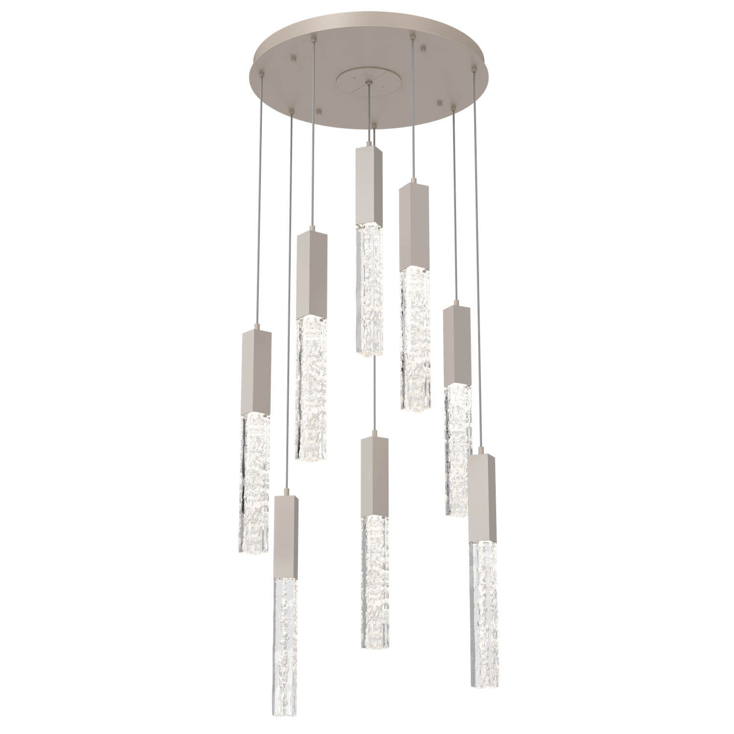 CHB0060-08-BS-GC-Hammerton-Studio-Axis-8-Light-Pendant-Chandelier-with-Metallic-Beige-Silver-finish-and-clear-cast-glass-and-LED-lamping