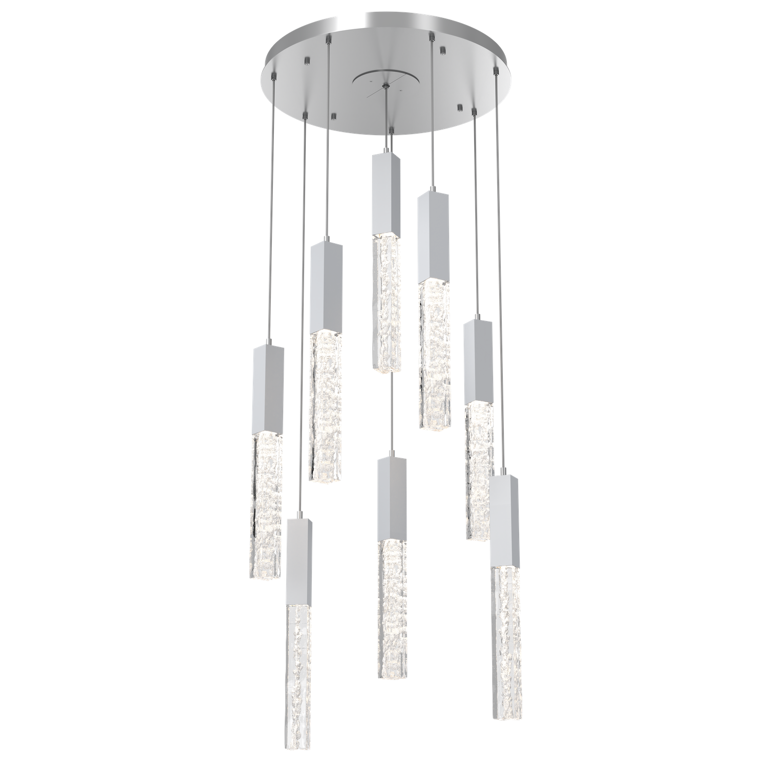 CHB0060-08-CS-GC-Hammerton-Studio-Axis-8-Light-Pendant-Chandelier-with-Classic-Silver-finish-and-clear-cast-glass-and-LED-lamping