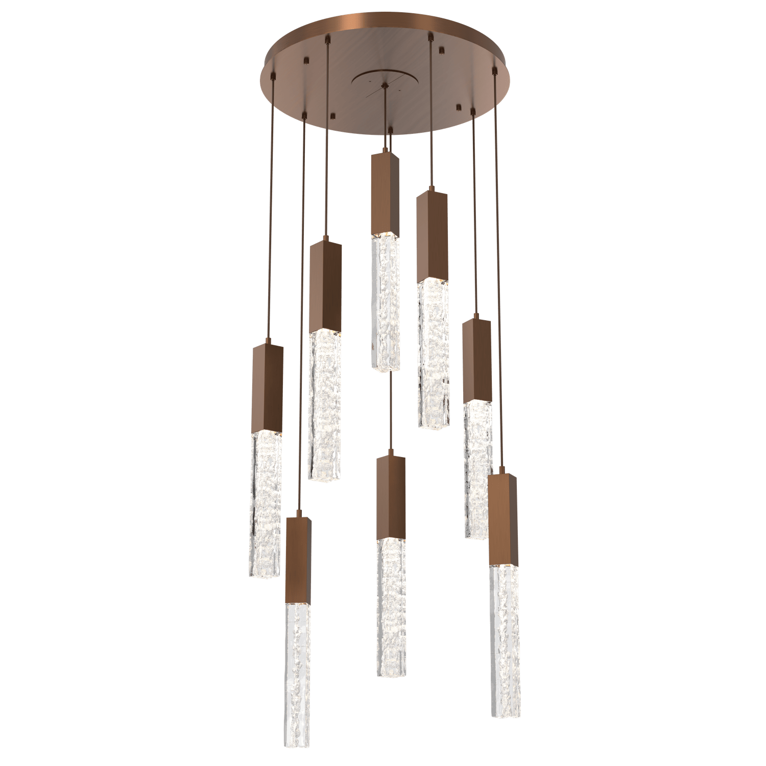 CHB0060-08-RB-GC-Hammerton-Studio-Axis-8-Light-Pendant-Chandelier-with-Oil-Rubbed-Bronze-finish-and-clear-cast-glass-and-LED-lamping
