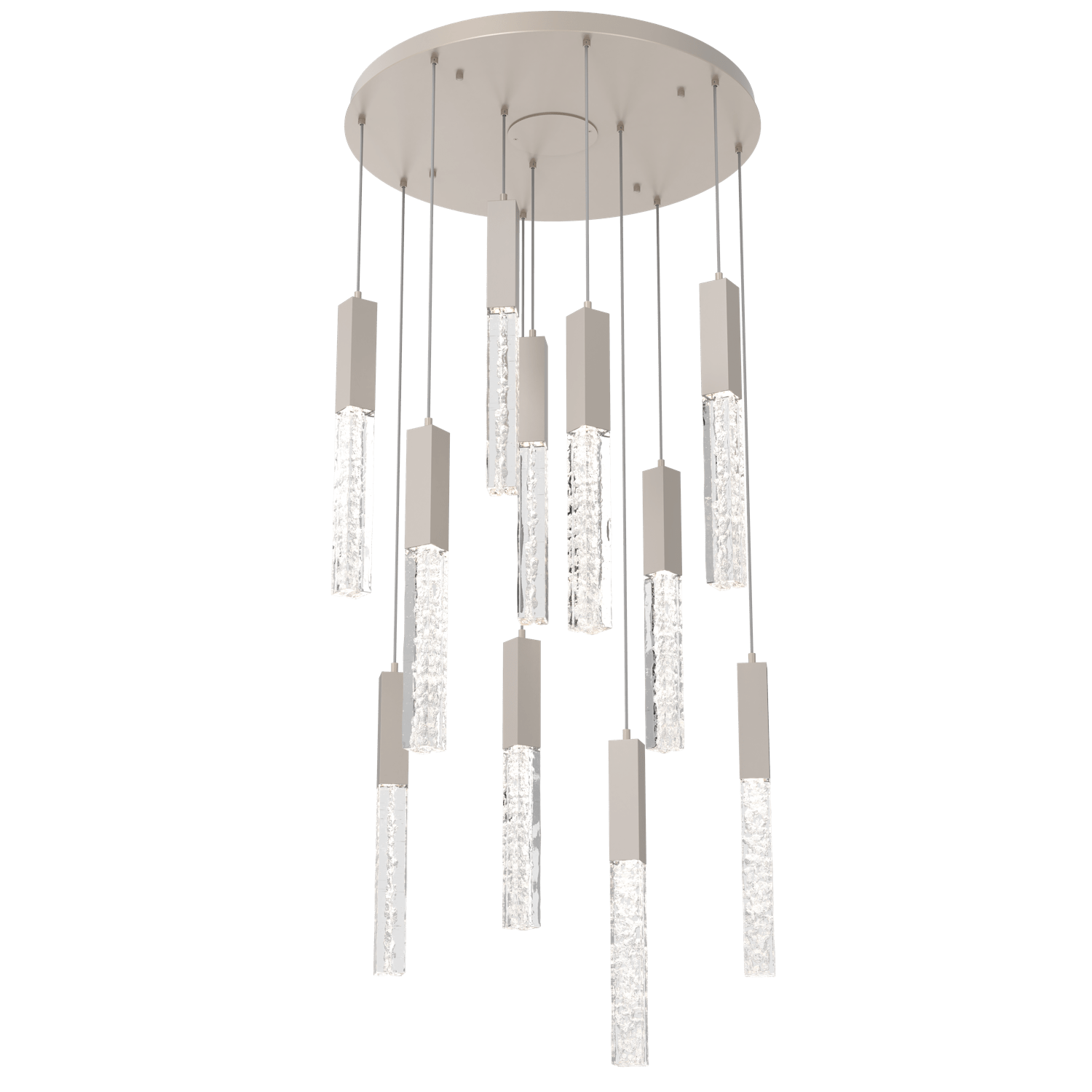 CHB0060-11-BS-GC-Hammerton-Studio-Axis-11-Light-Pendant-Chandelier-with-Metallic-Beige-Silver-finish-and-clear-cast-glass-and-LED-lamping