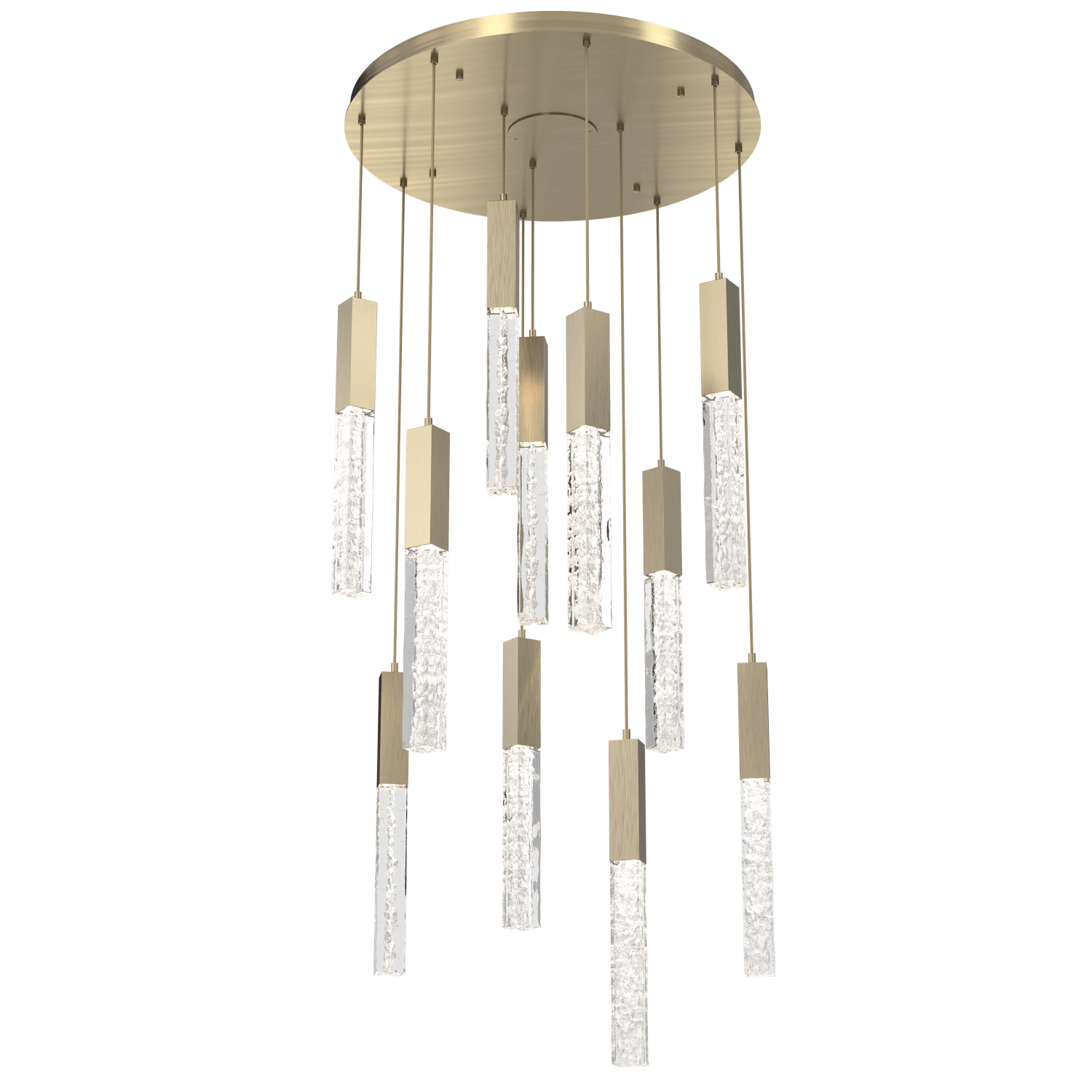 CHB0060-11-HB-GC-Hammerton-Studio-Axis-11-Light-Pendant-Chandelier-with-Heritage-Brass-finish-and-clear-cast-glass-and-LED-lamping