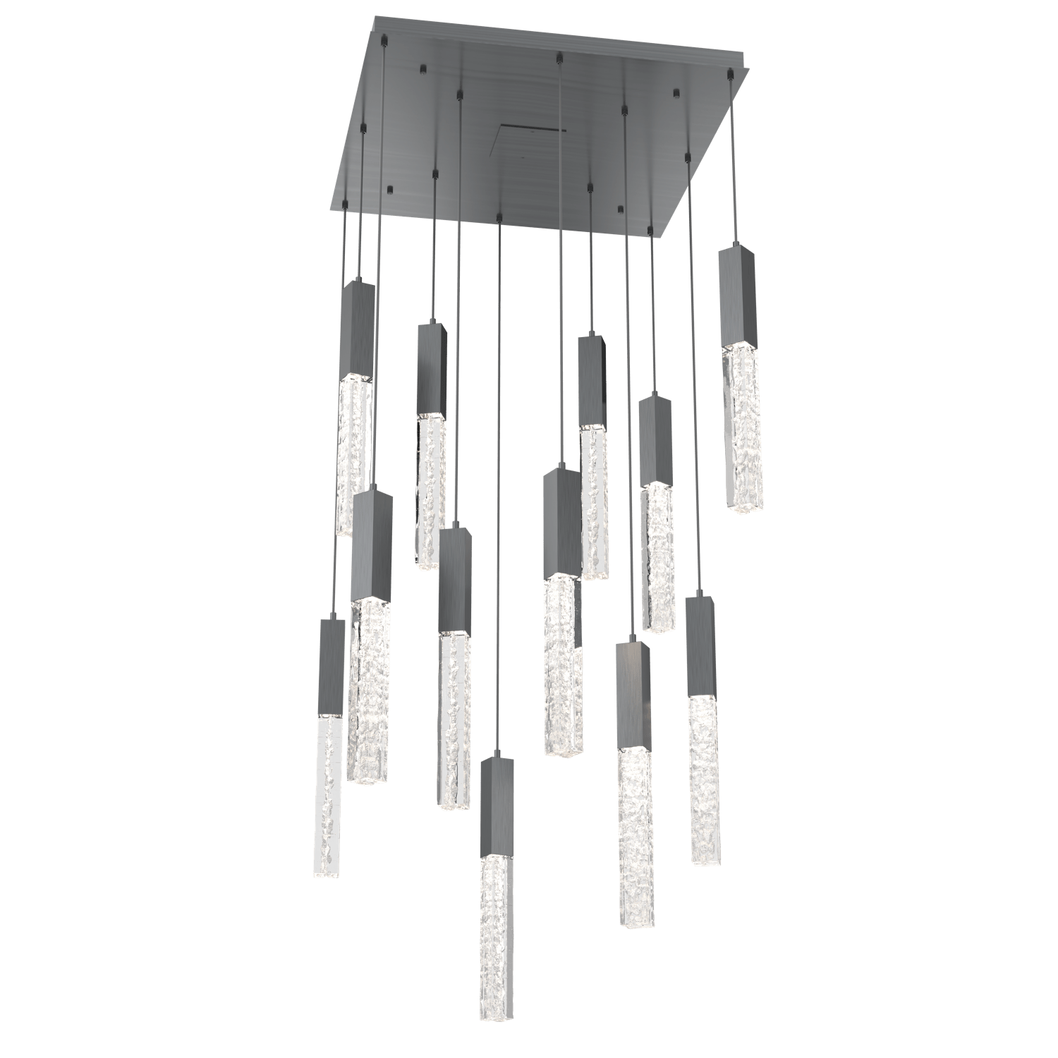 CHB0060-12-GM-GC-Hammerton-Studio-Axis-12-Light-Pendant-Chandelier-with-Gunmetal-finish-and-clear-cast-glass-and-LED-lamping