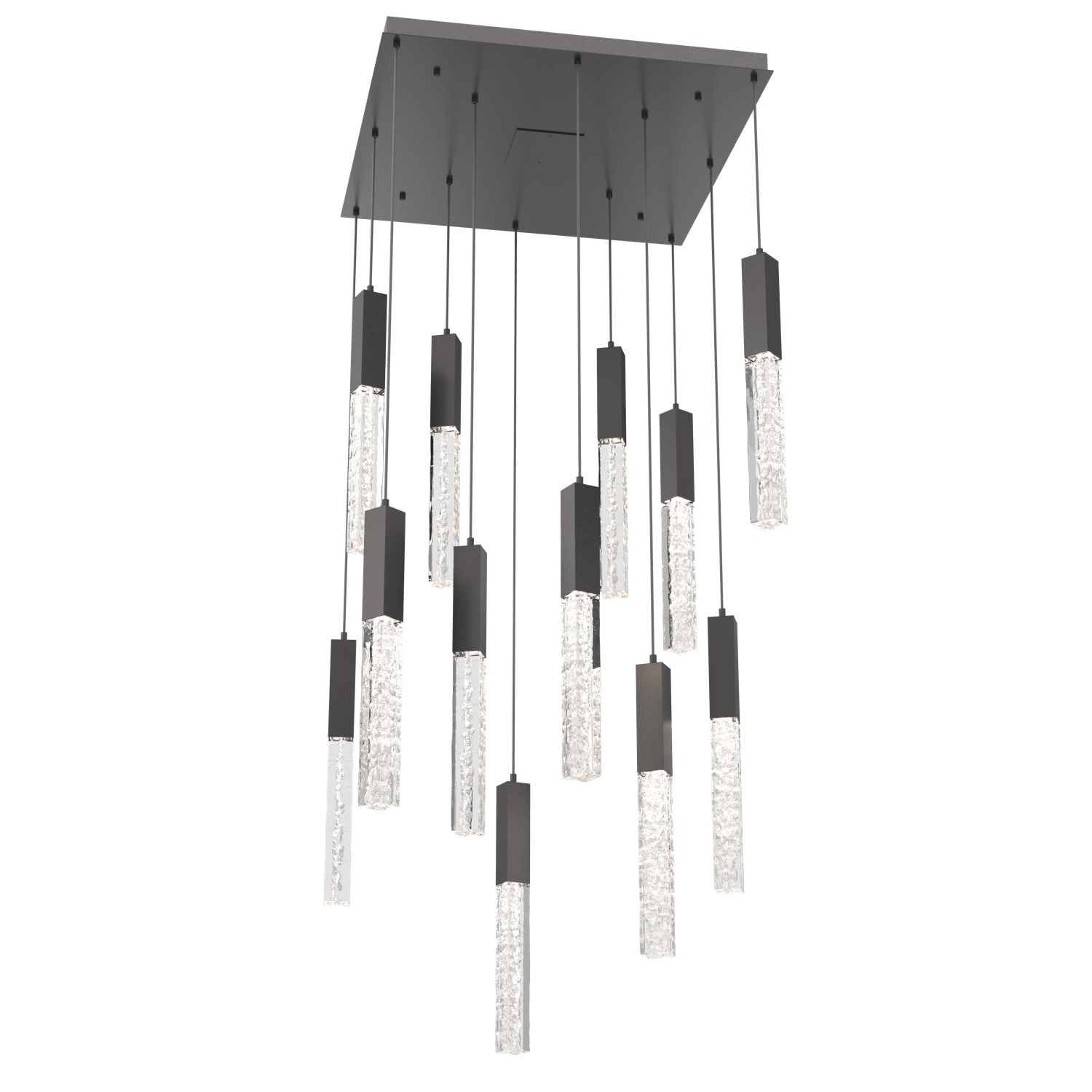 CHB0060-12-GP-GC-Hammerton-Studio-Axis-12-Light-Pendant-Chandelier-with-Graphite-finish-and-clear-cast-glass-and-LED-lamping