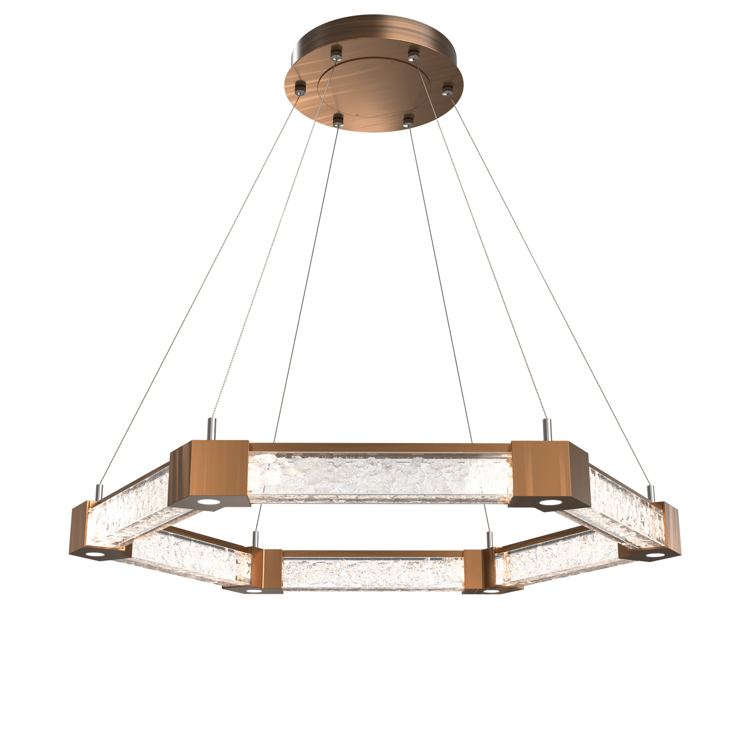 CHB0060-35-RB-GC-Hammerton-Studio-Axis-Hexagonal-Ring-Chandelier-with-Oil-Rubbed-Bronze-finish-and-clear-cast-glass-and-LED-lamping