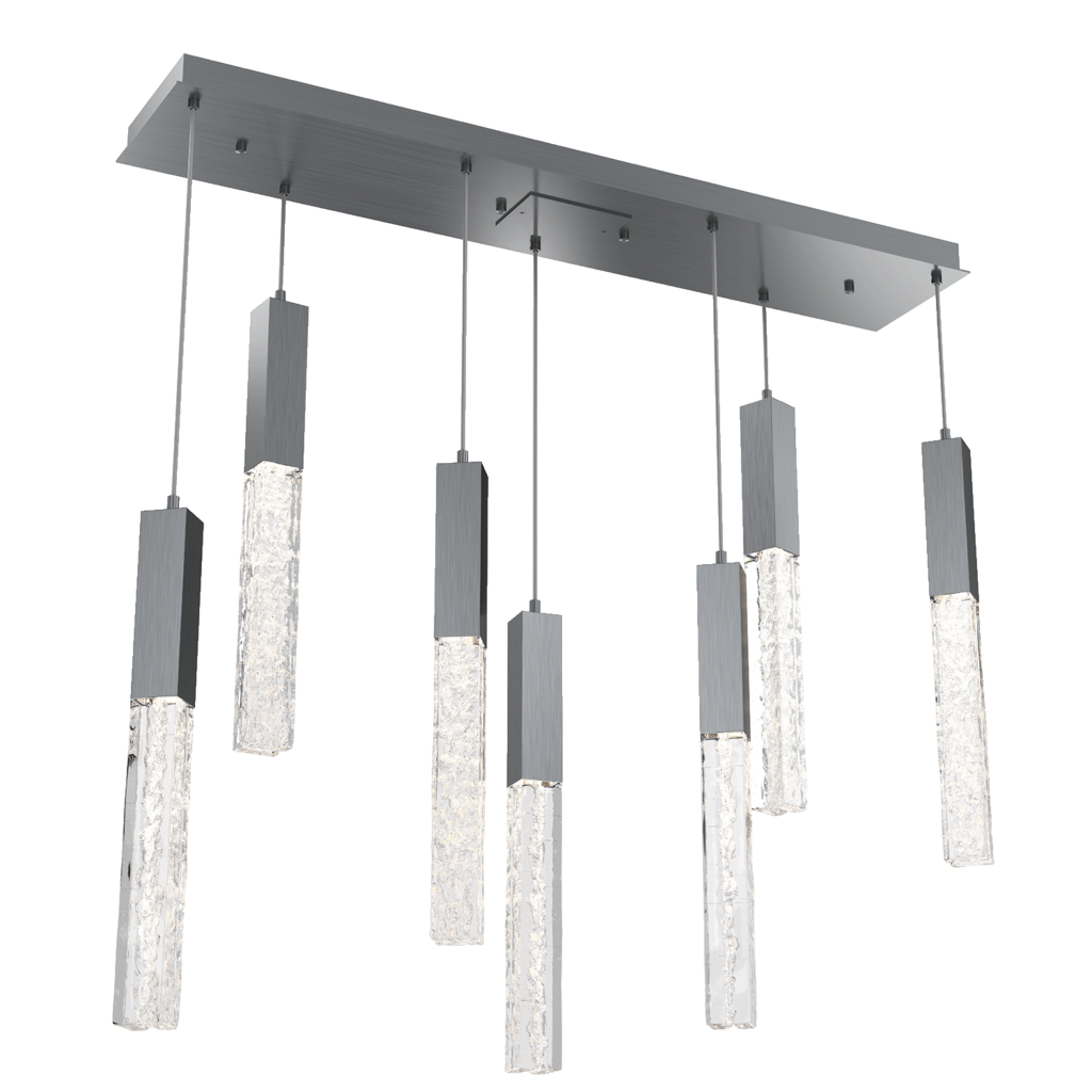 Hammerton Studio Axis Multi Pendant Chandelier PLB0060-07-GM in Gunmetal