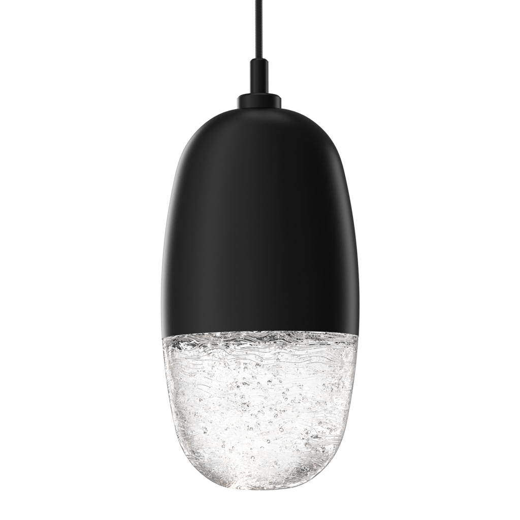 Hammerton Studio Pebble Pendant Light LAB0079-01-MB in matte black