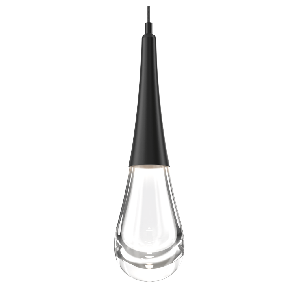 Hammerton Studio Raindrop Pendant Light LAB0078-01-MB in matte black