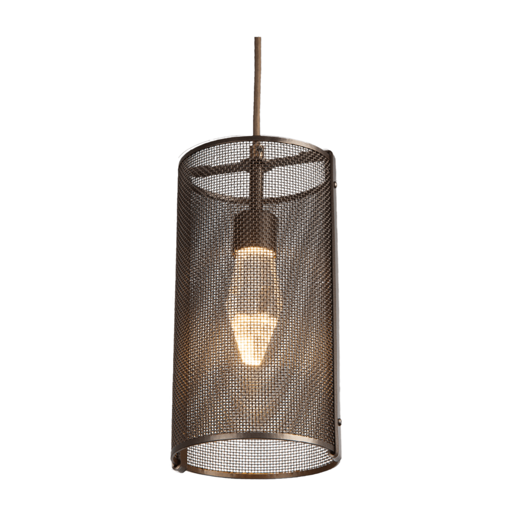 Hammerton Studio Uptown Mesh Pendant Light with inner crystal LAB0019-11-FB-0G