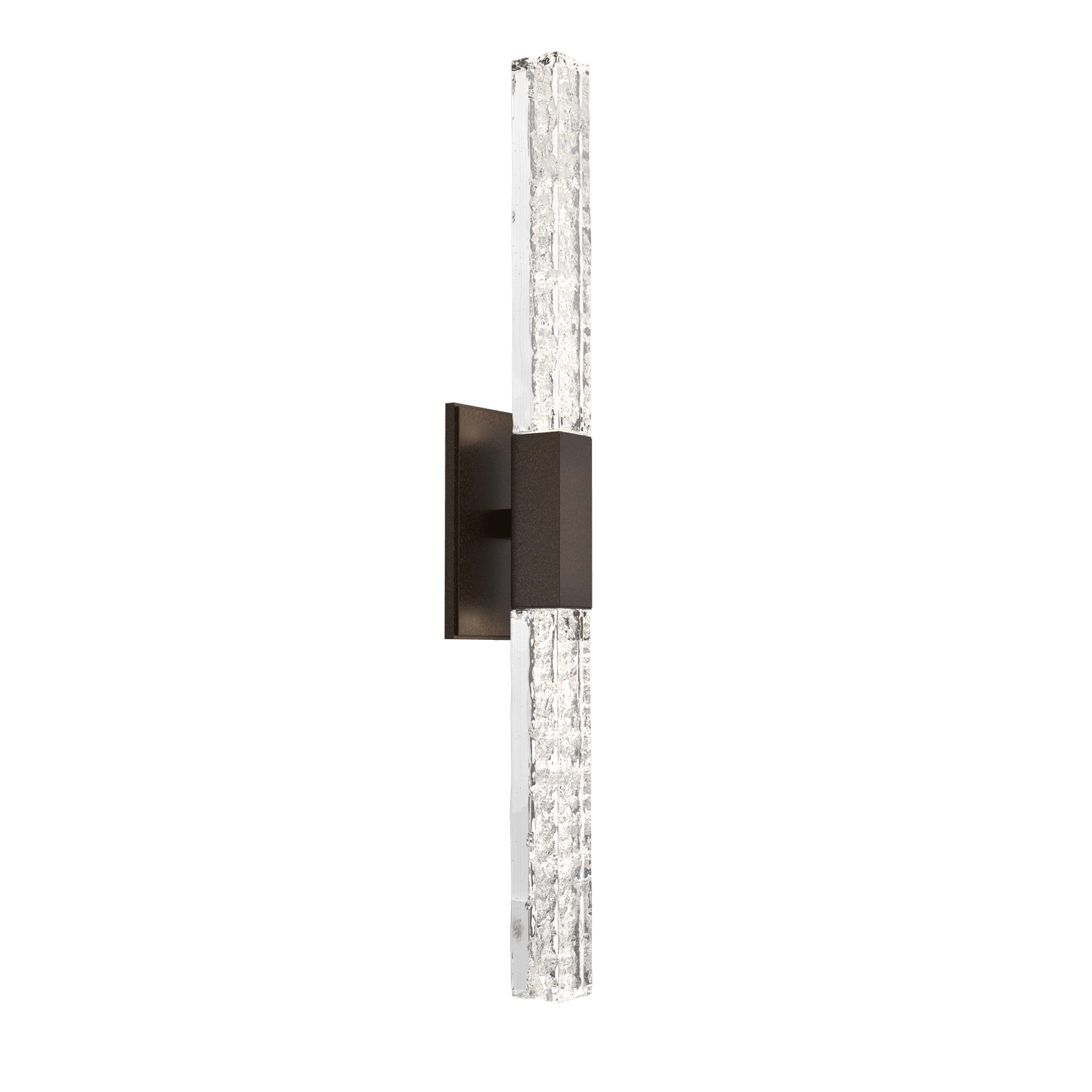 IDB0060-02-FB-GC-Hammerton-Studio-Axis-Double-Wall-Sconce-with-Flat-Bronze-finish-and-clear-cast-glass-and-LED-lamping