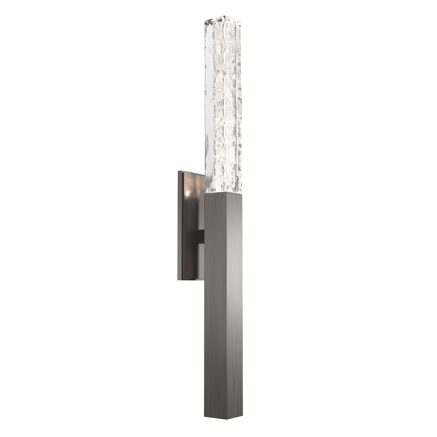 IDB0060-26-GM-GC-Hammerton-Studio-Axis-Indoor-Sconce-with-Gunmetal-finish-and-clear-cast-glass-and-LED-lamping