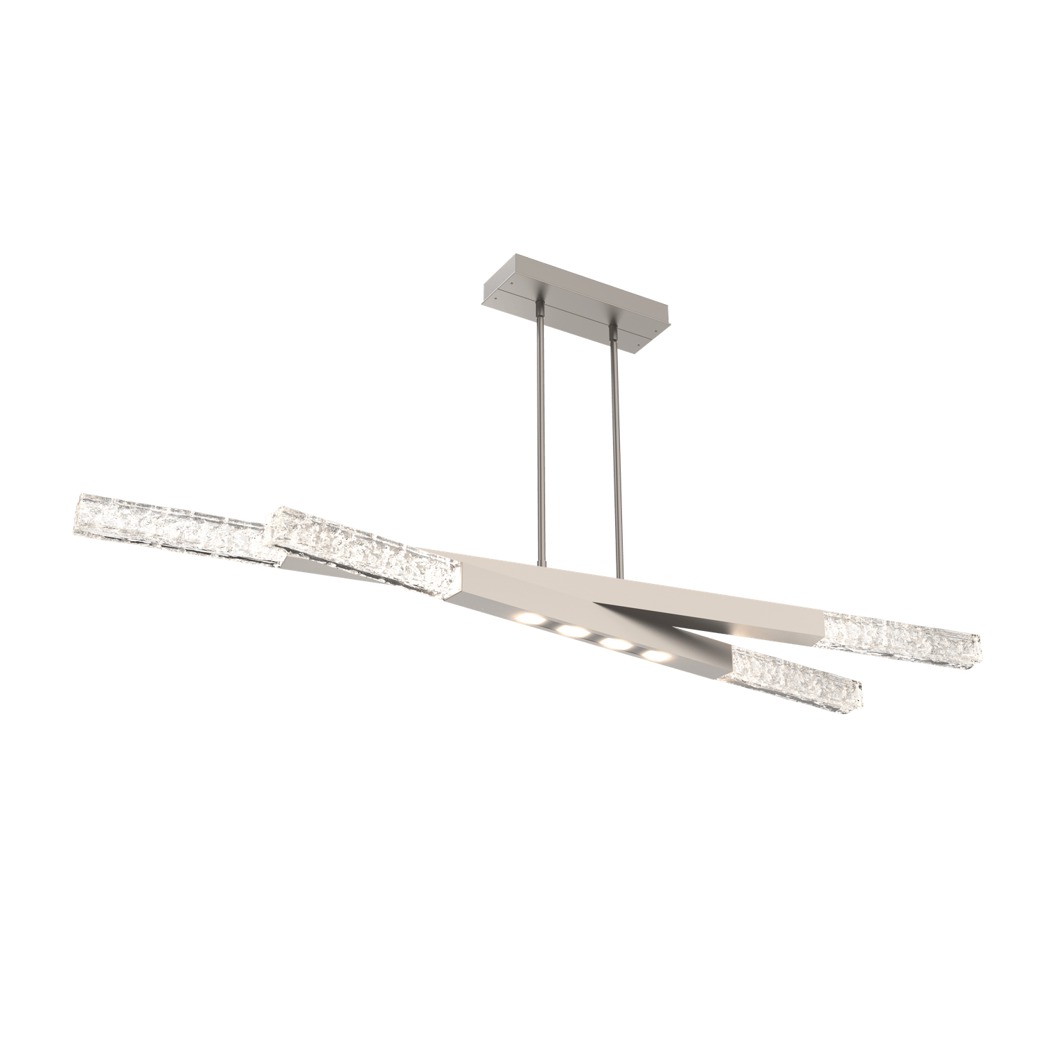 PLB0060-64-BS-GC-Hammerton-Studio-Axis-Pivot-64-inch-Linear-Chandelier-with-Metallic-Beige-Silver-finish-and-clear-cast-glass-and-LED-lamping