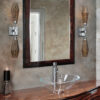 Aalto_double-wall-sconce_IDB0049-02-SN_bathroom-vanity_satin-nickel_optic-ribbed-bronze-glass-shades_context