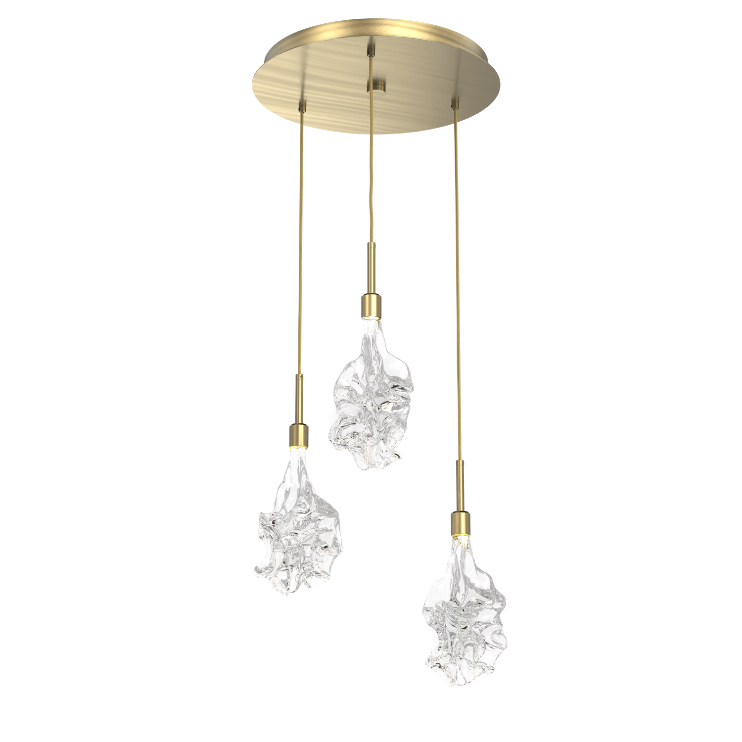 CHB0059-03-HB-Hammerton-Studio-Blossom-3-light-round-pendant-chandelier-with-heritage-brass-finish-and-clear-handblown-crystal-glass-shades-and-LED-lamping