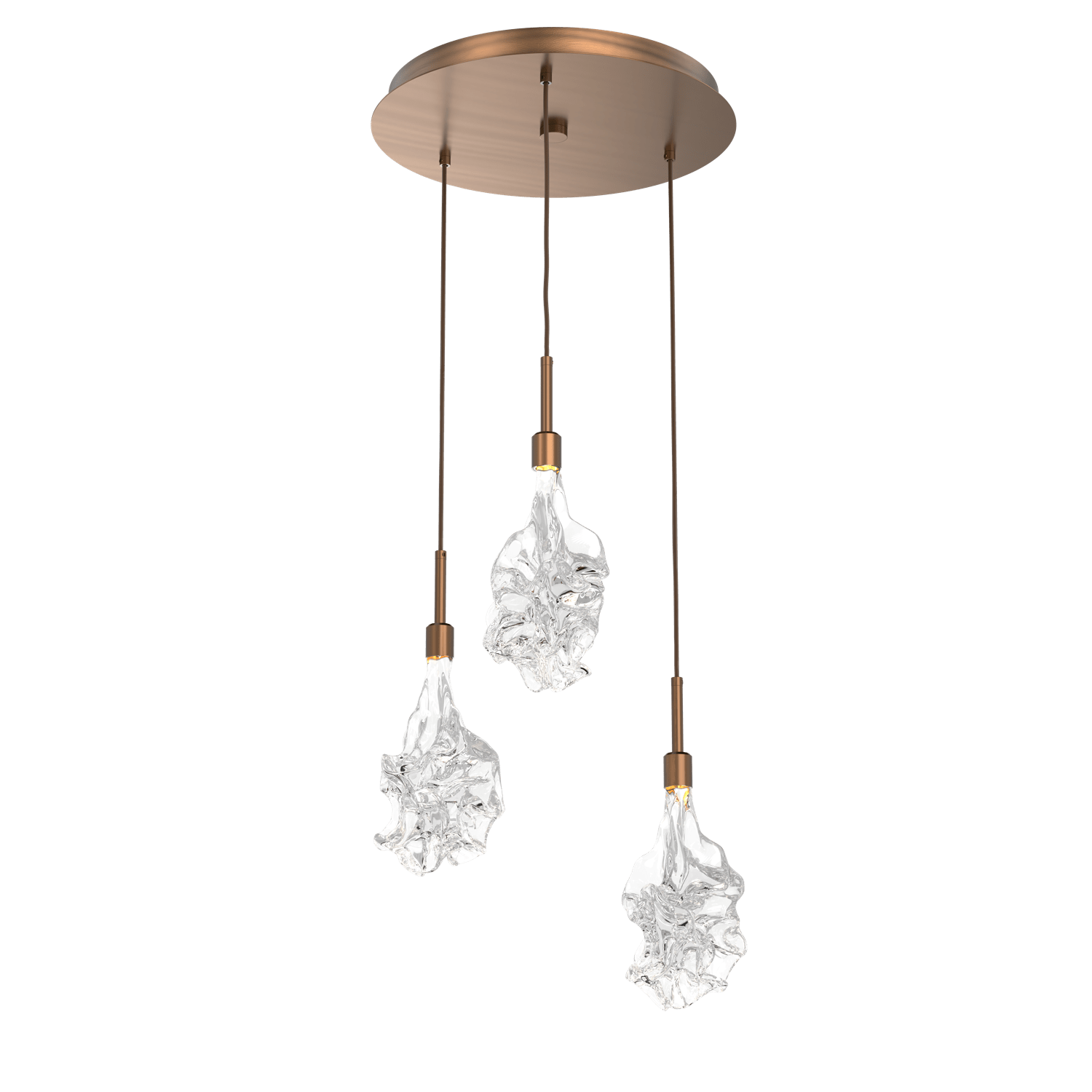 CHB0059-03-RB-Hammerton-Studio-Blossom-3-light-round-pendant-chandelier-with-oil-rubbed-bronze-finish-and-clear-handblown-crystal-glass-shades-and-LED-lamping
