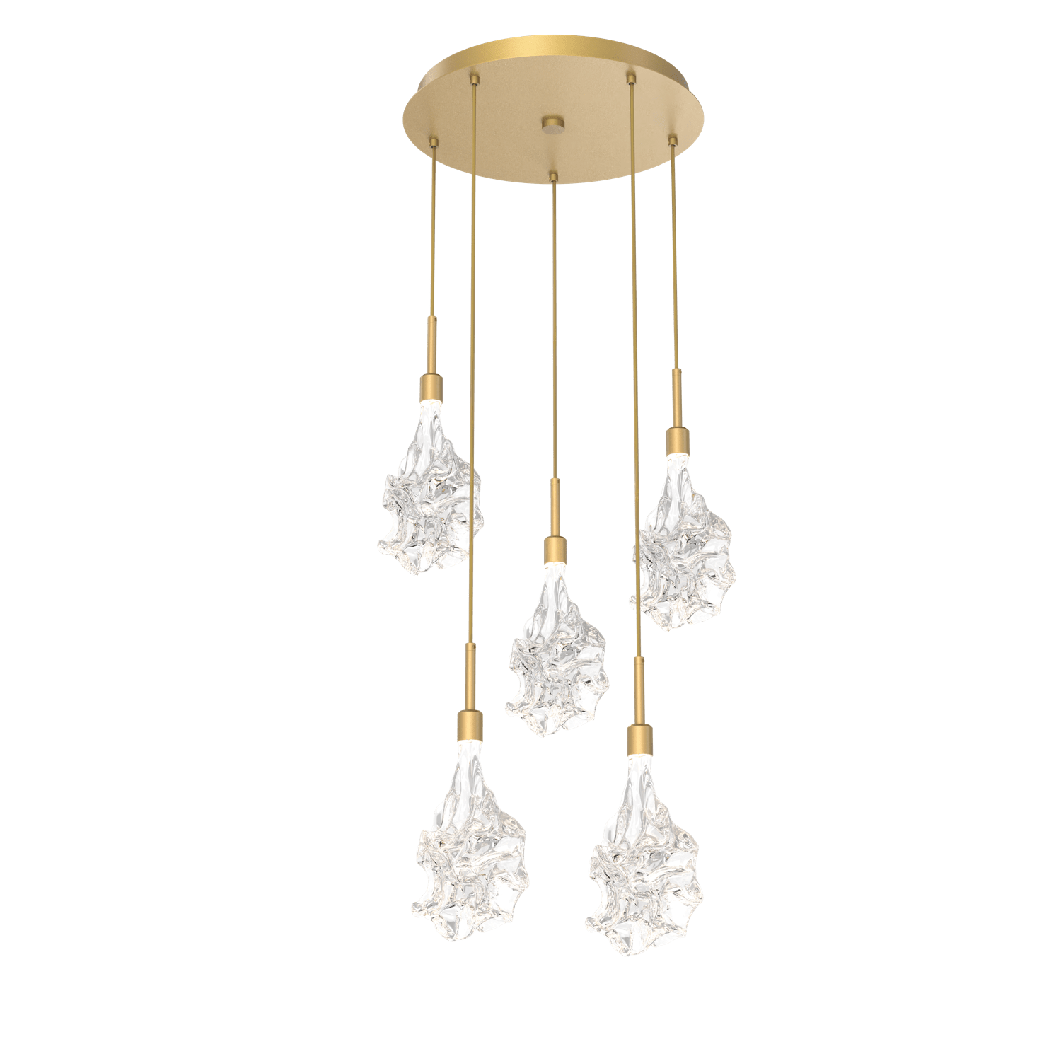 CHB0059-05-GB-Hammerton-Studio-Blossom-5-light-round-pendant-chandelier-with-gilded-brass-finish-and-clear-handblown-crystal-glass-shades-and-LED-lamping
