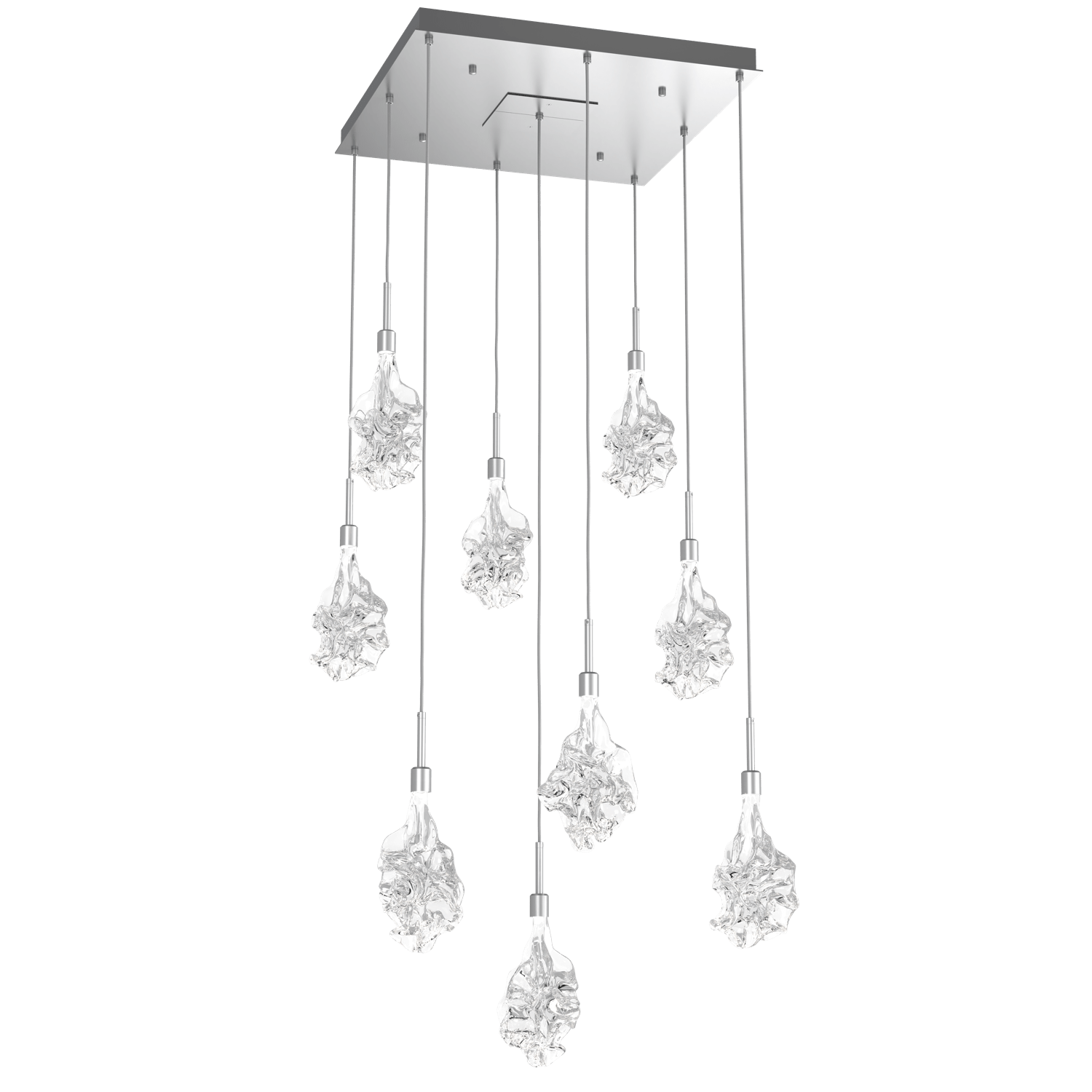 CHB0059-09-CS-Hammerton-Studio-Blossom-9-light-square-pendant-chandelier-with-classic-silver-finish-and-clear-handblown-crystal-glass-shades-and-LED-lamping