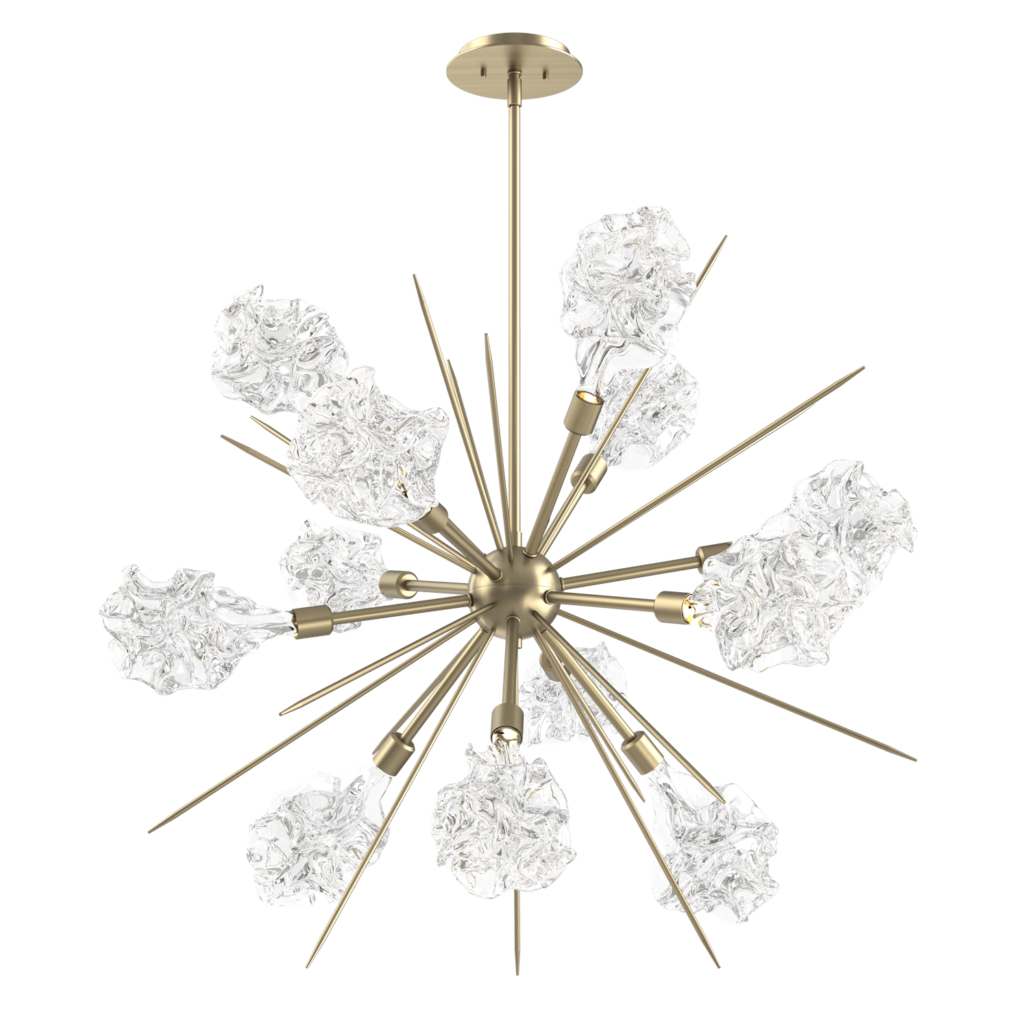 CHB0059-0A-HB-Hammerton-Studio-Blossom-35-inch-starburst-chandelier-with-heritage-brass-finish-and-clear-handblown-crystal-glass-shades-and-LED-lamping