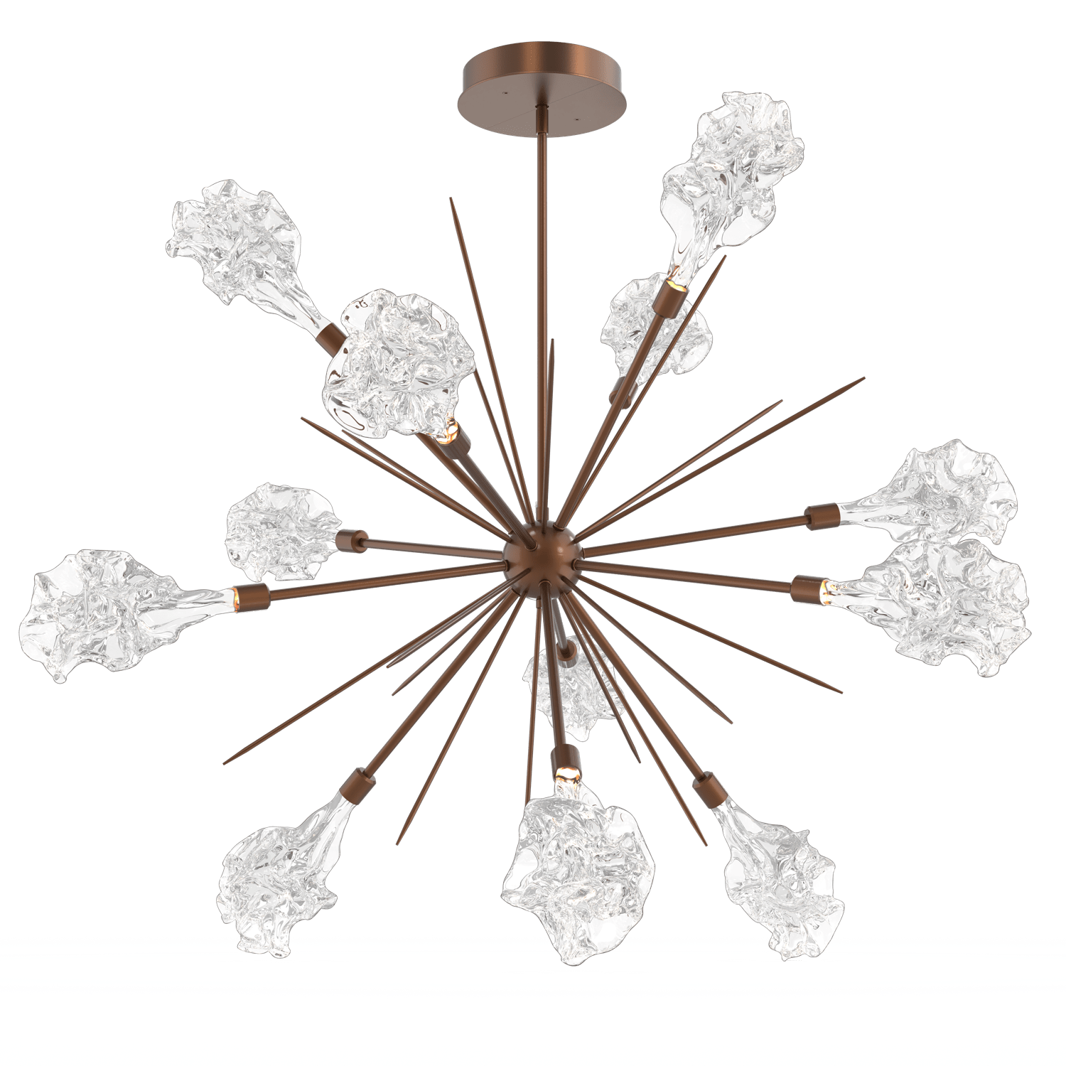 CHB0059-0B-BB-Hammerton-Studio-Blossom-47-inch-starburst-chandelier-with-burnished-bronze-finish-and-clear-handblown-crystal-glass-shades-and-LED-lamping