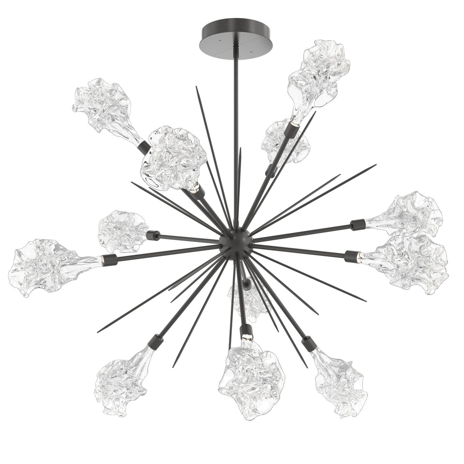 CHB0059-0B-GP-Hammerton-Studio-Blossom-47-inch-starburst-chandelier-with-graphite-finish-and-clear-handblown-crystal-glass-shades-and-LED-lamping
