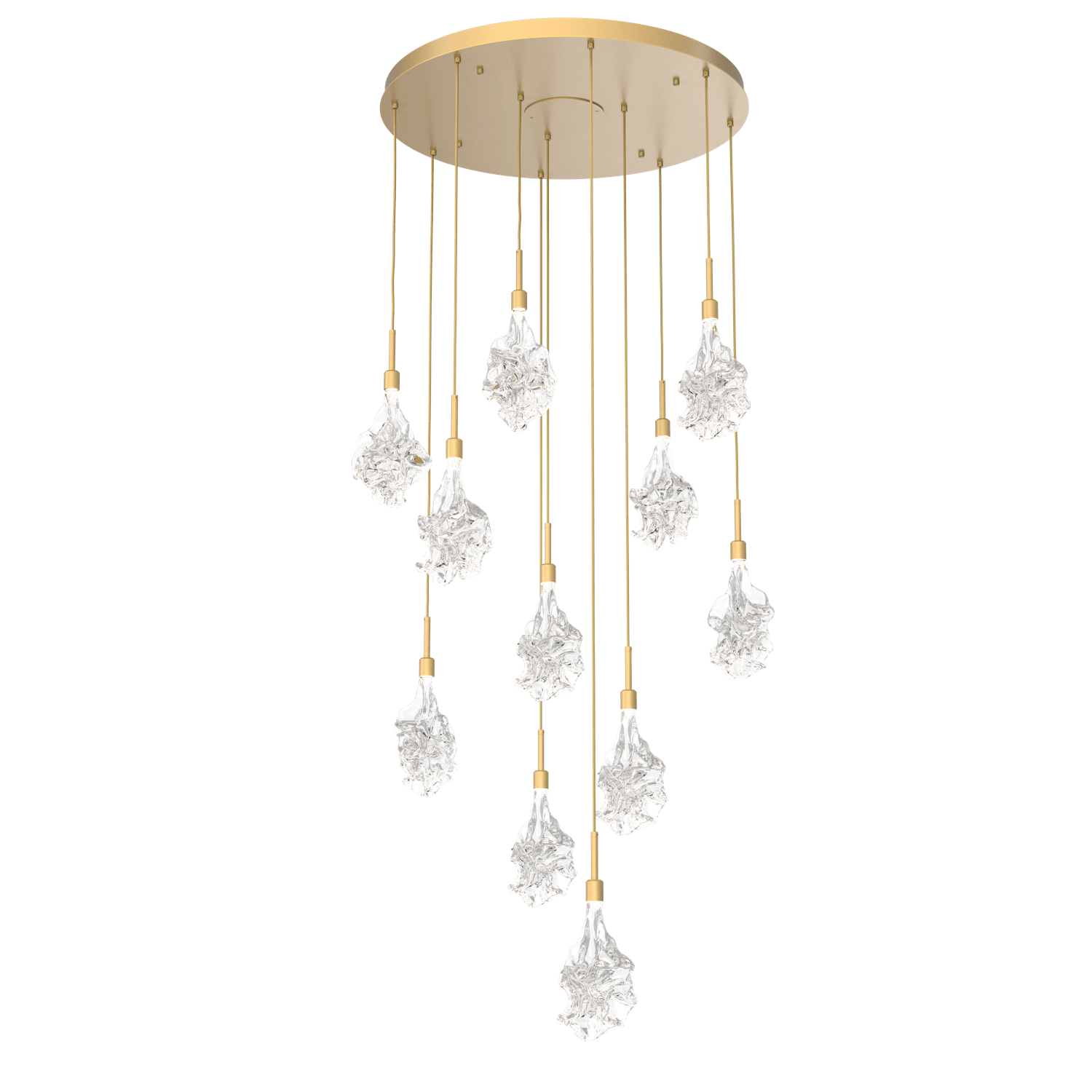 CHB0059-11-GB-Hammerton-Studio-Blossom-11-light-round-pendant-chandelier-with-gilded-brass-finish-and-clear-handblown-crystal-glass-shades-and-LED-lamping