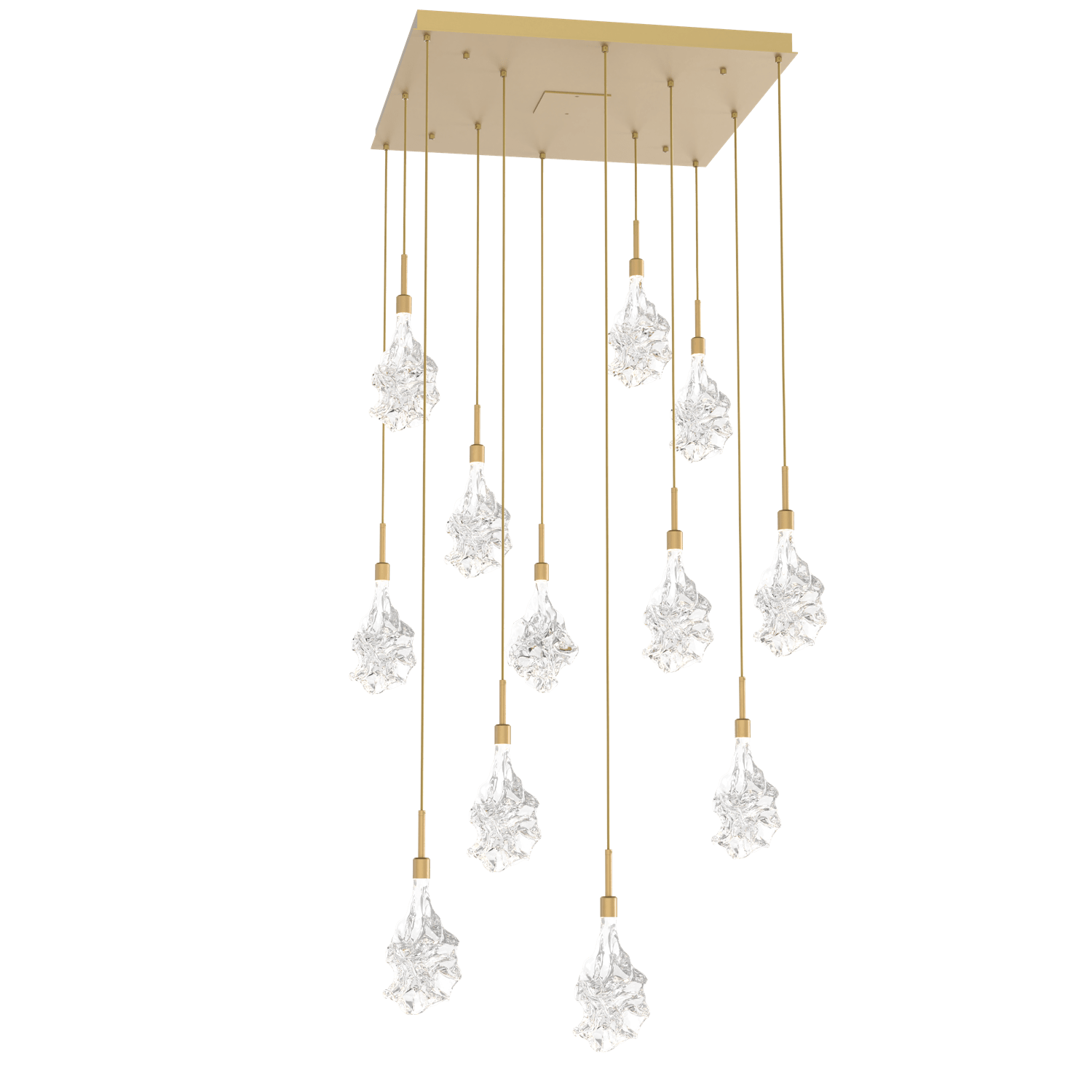 CHB0059-12-GB-Hammerton-Studio-Blossom-12-light-square-pendant-chandelier-with-gilded-brass-finish-and-clear-handblown-crystal-glass-shades-and-LED-lamping