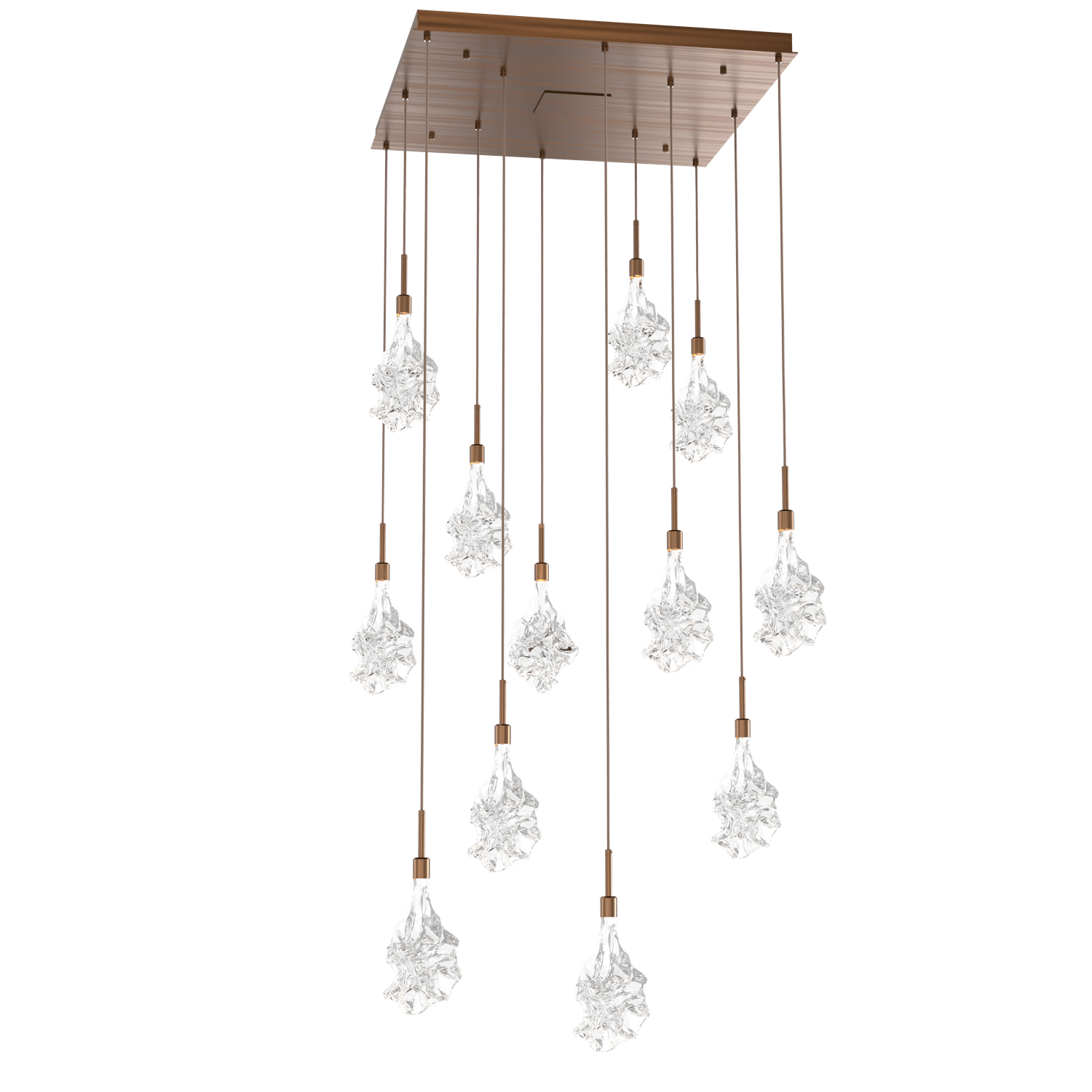 CHB0059-12-RB-Hammerton-Studio-Blossom-12-light-square-pendant-chandelier-with-oil-rubbed-bronze-finish-and-clear-handblown-crystal-glass-shades-and-LED-lamping