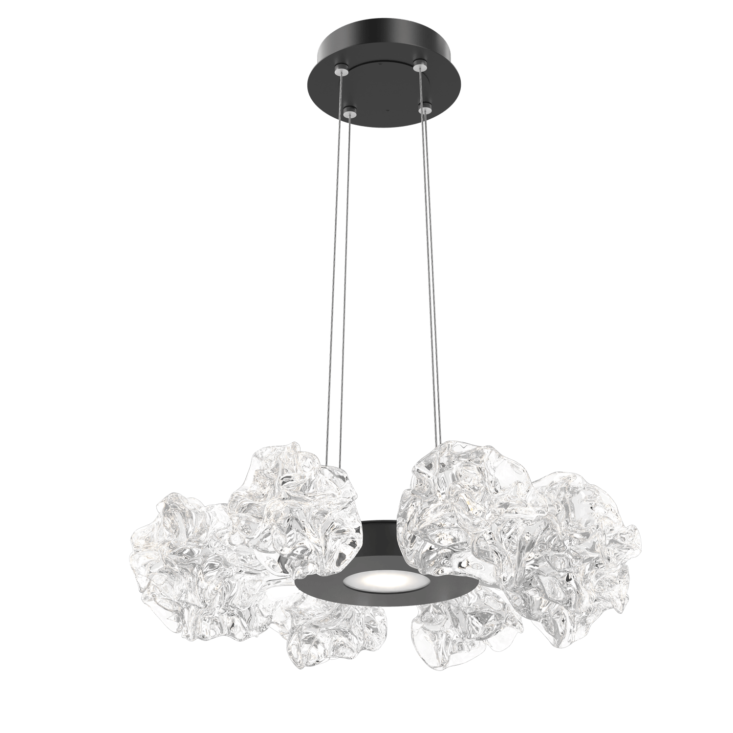 CHB0059-24-MB-Hammerton-Studio-Blossom-24-inch-radial-ring-chandelier-with-matte-black-finish-and-clear-handblown-crystal-glass-shades-and-LED-lamping