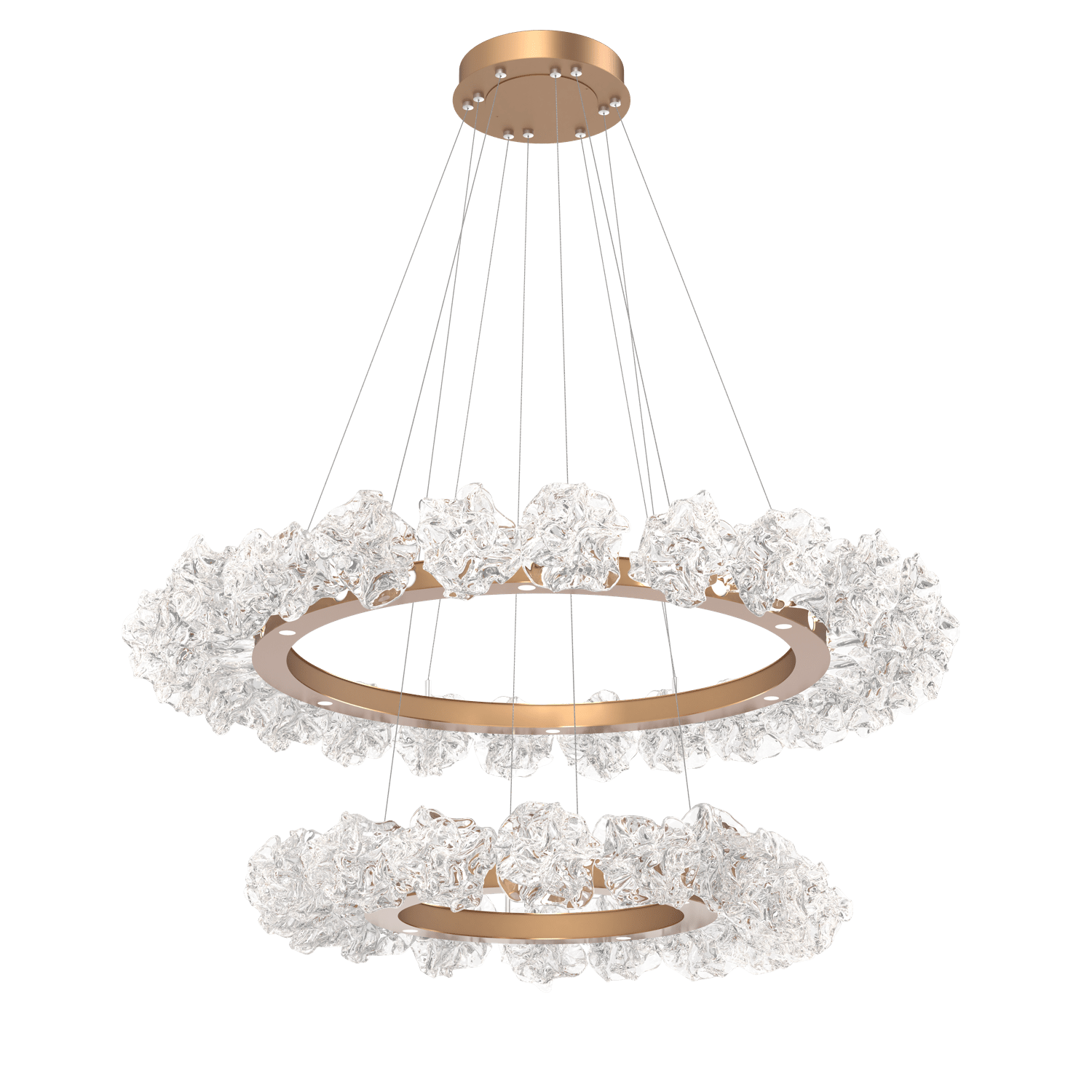 CHB0059-2B-NB-Hammerton-Studio-Blossom-50-inch-two-tier-radial-ring-chandelier-with-novel-brass-finish-and-clear-handblown-crystal-glass-shades-and-LED-lamping