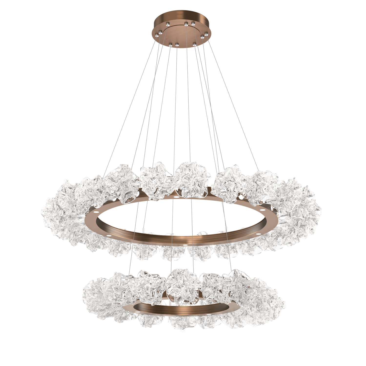 CHB0059-2B-RB-Hammerton-Studio-Blossom-50-inch-two-tier-radial-ring-chandelier-with-oil-rubbed-bronze-finish-and-clear-handblown-crystal-glass-shades-and-LED-lamping