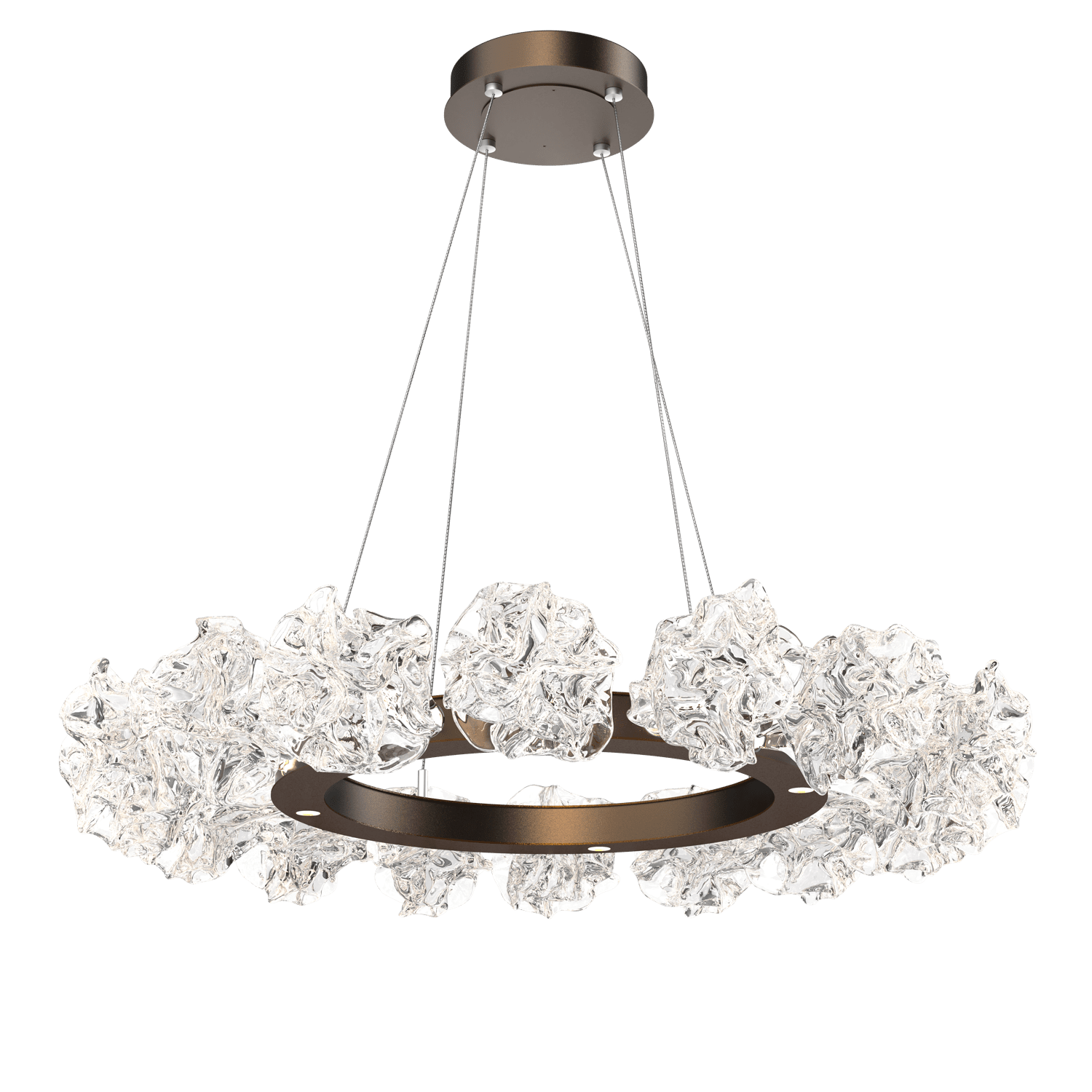 CHB0059-36-FB-Hammerton-Studio-Blossom-36-inch-radial-ring-chandelier-with-flat-bronze-finish-and-clear-handblown-crystal-glass-shades-and-LED-lamping