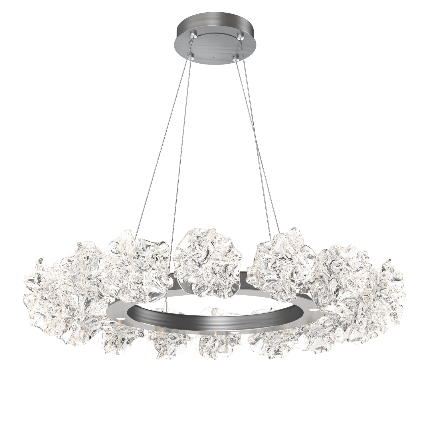 CHB0059-36-GM-Hammerton-Studio-Blossom-36-inch-radial-ring-chandelier-with-gunmetal-finish-and-clear-handblown-crystal-glass-shades-and-LED-lamping