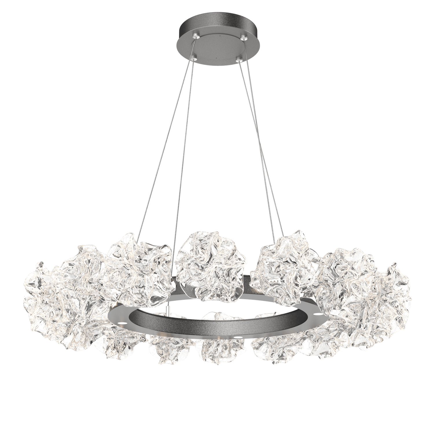 CHB0059-36-GP-Hammerton-Studio-Blossom-36-inch-radial-ring-chandelier-with-graphite-finish-and-clear-handblown-crystal-glass-shades-and-LED-lamping
