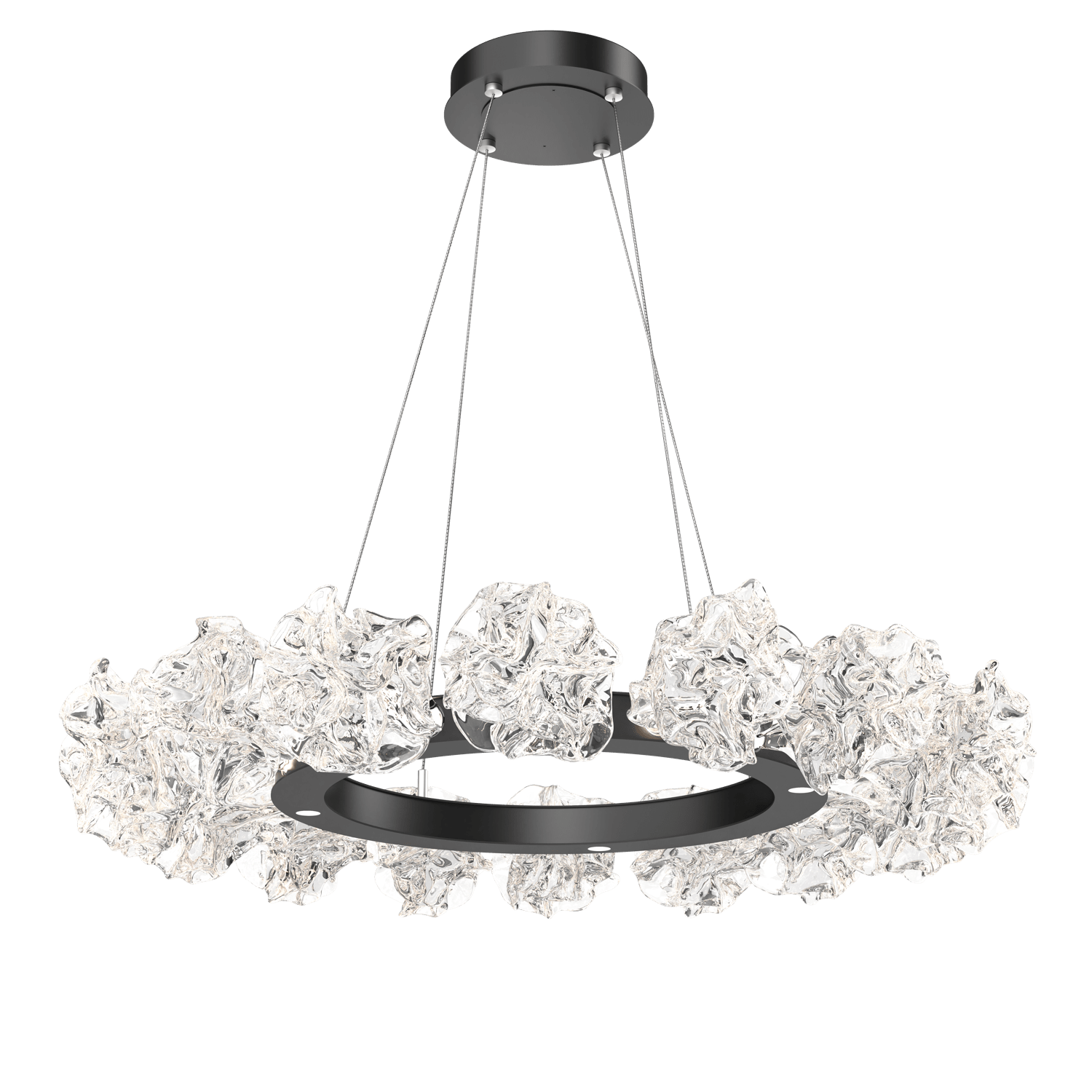 CHB0059-36-MB-Hammerton-Studio-Blossom-36-inch-radial-ring-chandelier-with-matte-black-finish-and-clear-handblown-crystal-glass-shades-and-LED-lamping