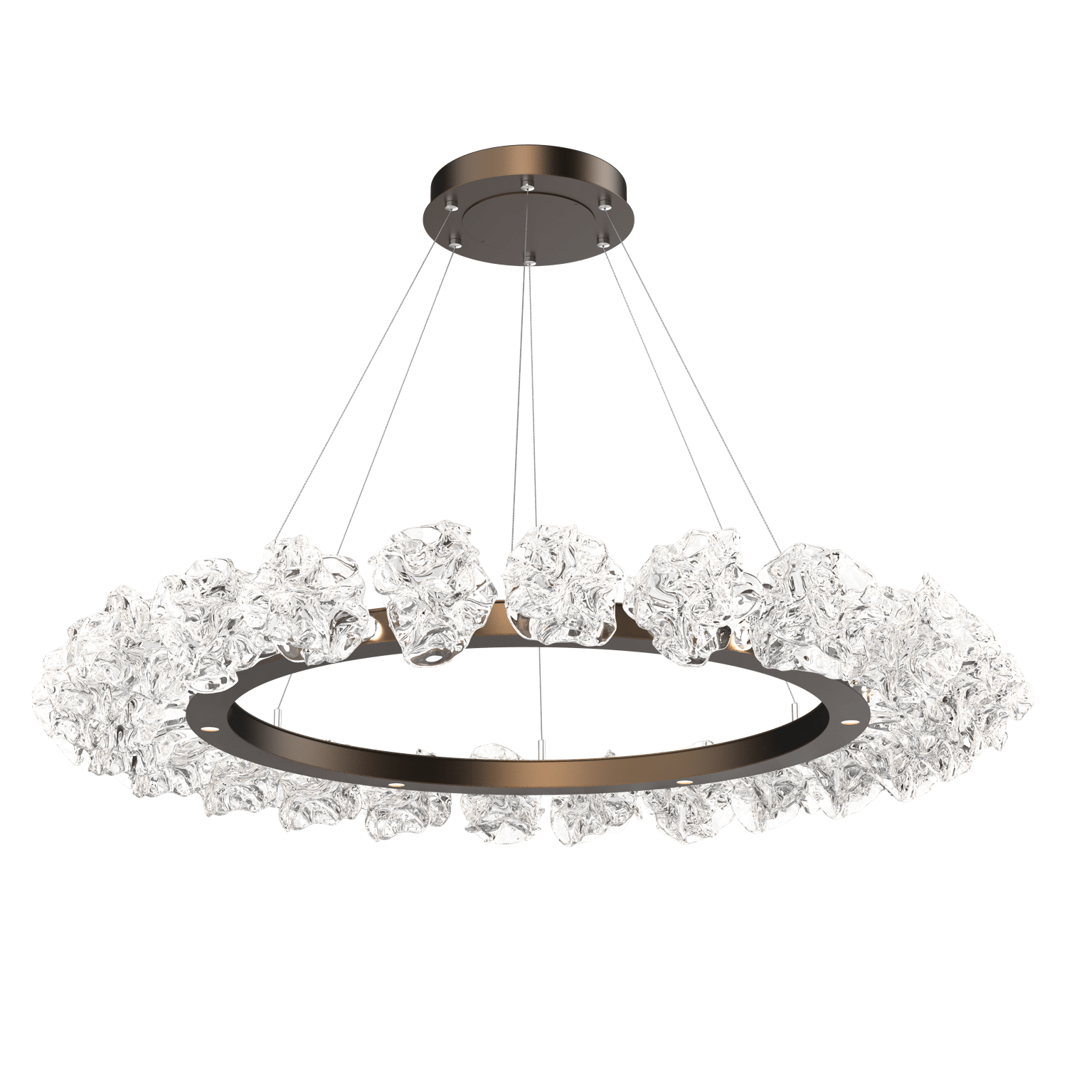 CHB0059-50-FB-Hammerton-Studio-Blossom-50-inch-radial-ring-chandelier-with-flat-bronze-finish-and-clear-handblown-crystal-glass-shades-and-LED-lamping