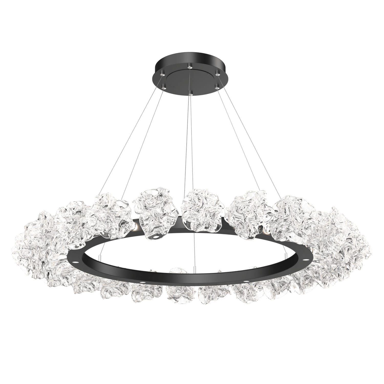 CHB0059-50-MB-Hammerton-Studio-Blossom-50-inch-radial-ring-chandelier-with-matte-black-finish-and-clear-handblown-crystal-glass-shades-and-LED-lamping