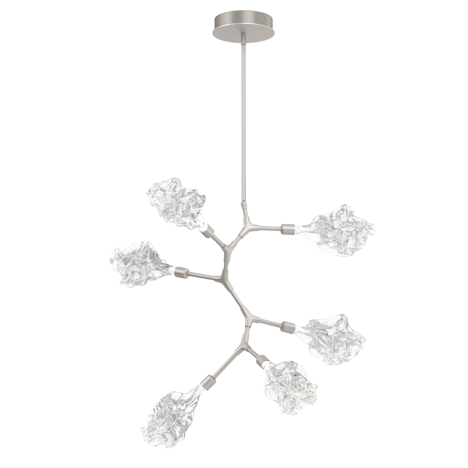 CHB0059-VA-BS-Hammerton-Studio-Blossom-6-light-organic-vine-chandelier-with-metallic-beige-silver-finish-and-clear-handblown-crystal-glass-shades-and-LED-lamping