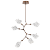 CHB0059-VA-FB-Hammerton-Studio-Blossom-6-light-organic-vine-chandelier-with-flat-bronze-finish-and-clear-handblown-crystal-glass-shades-and-LED-lamping